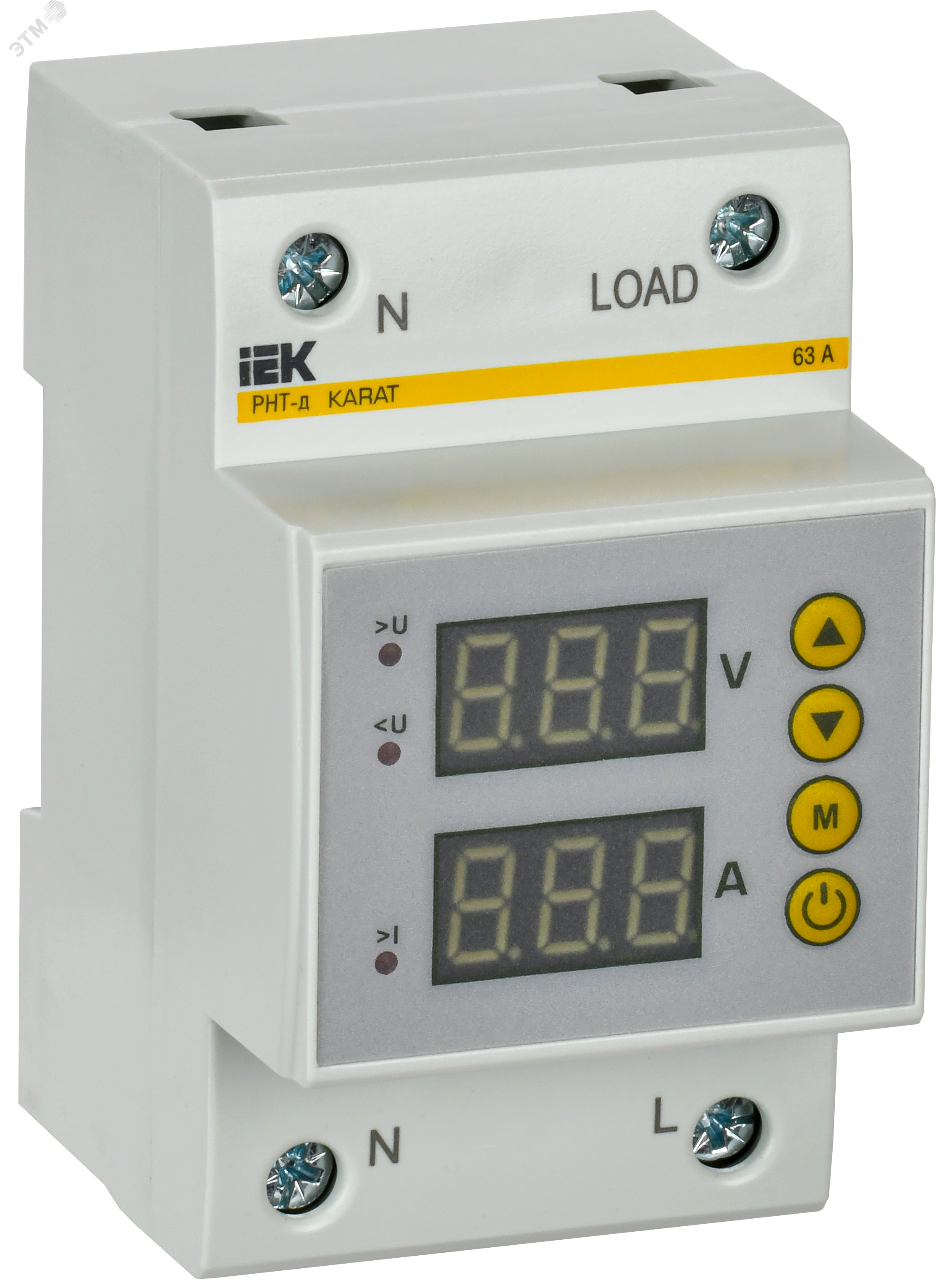 Изображение товара Реле напряжения и тока РНТ-д 1-ф. 54 мм 63А (шт)