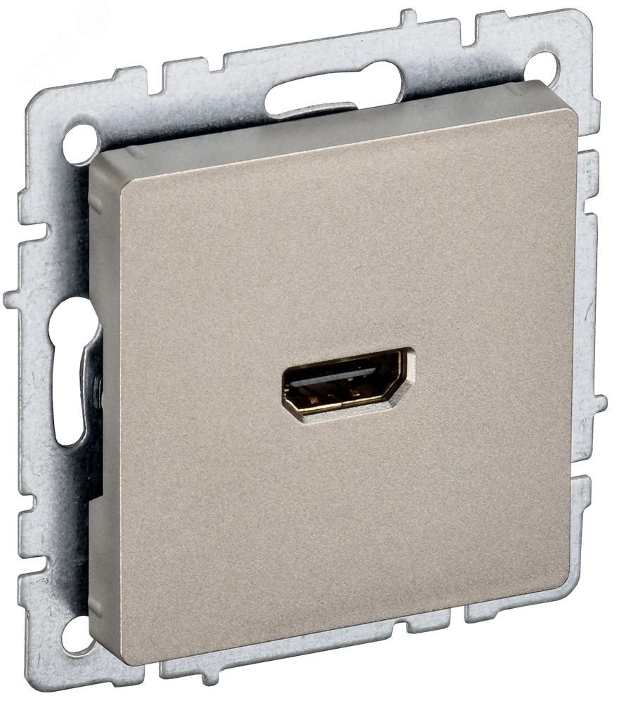 Изображение товара Розетка HDMI RHDMI-0-БрШ шампань монтаж скрытый IEK серии BRITE