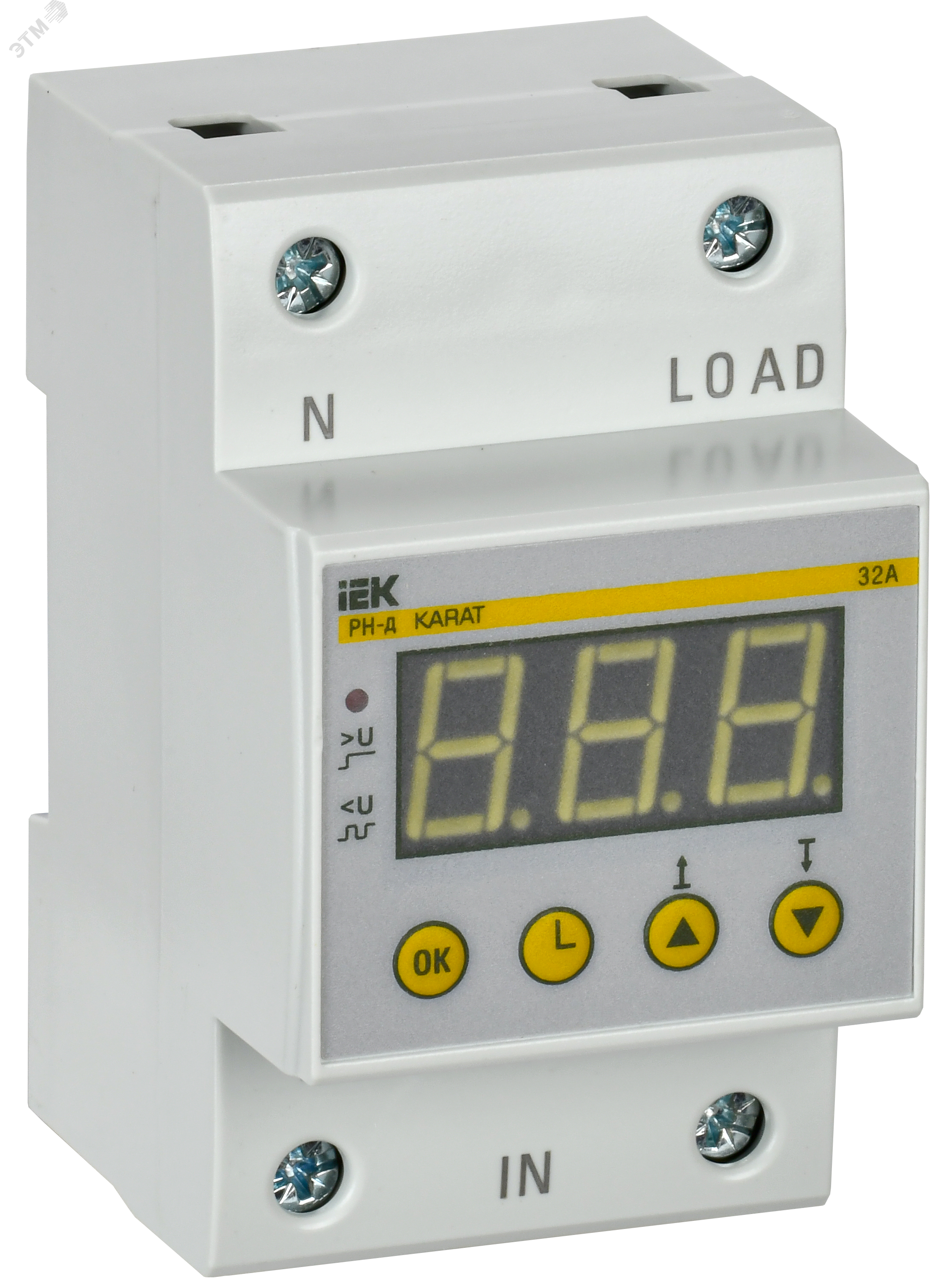 Изображение товара Реле напряжения IEK IVR31-1-32 220В 32А установка на DIN-рейку