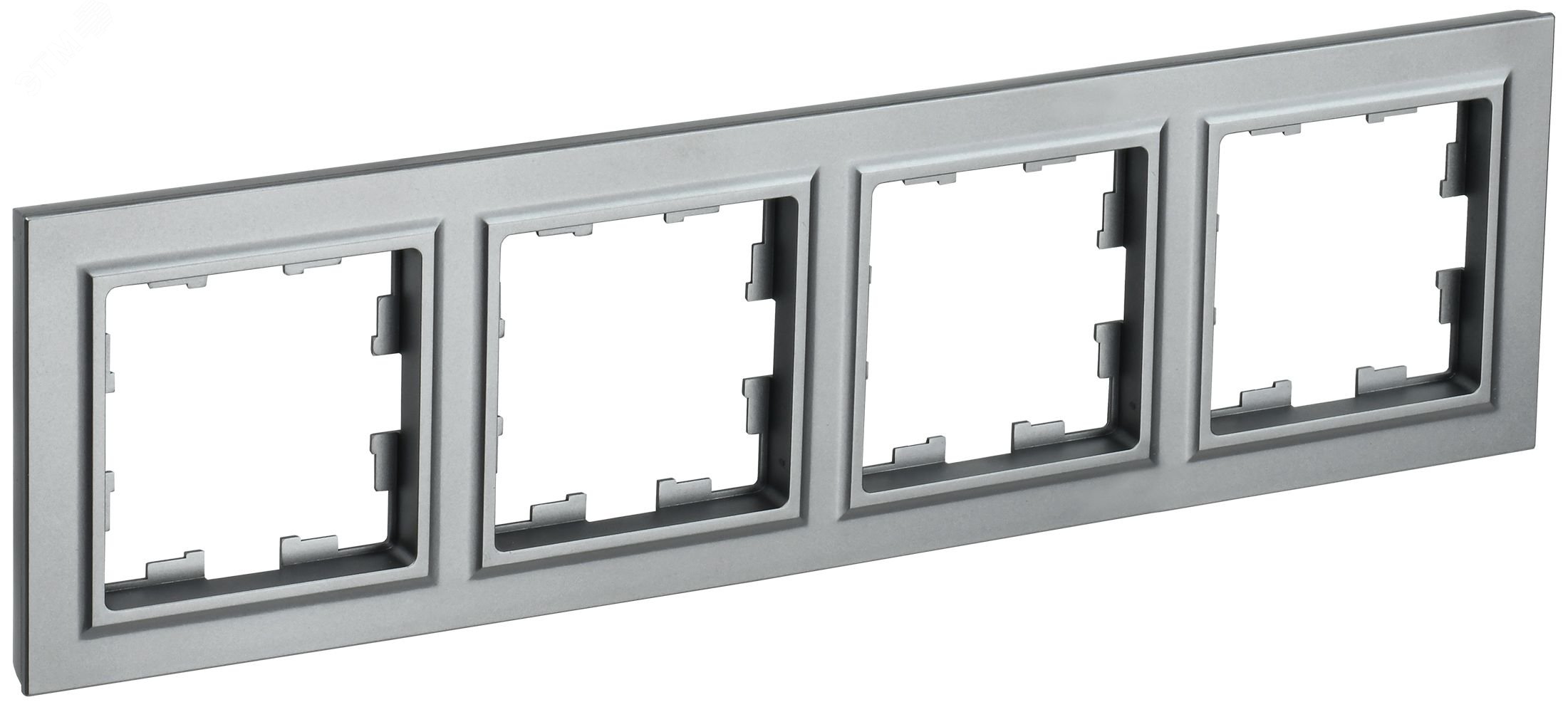 Изображение товара Рамка 4 поста серии BRITE от IEK из стали с матовым покрытием