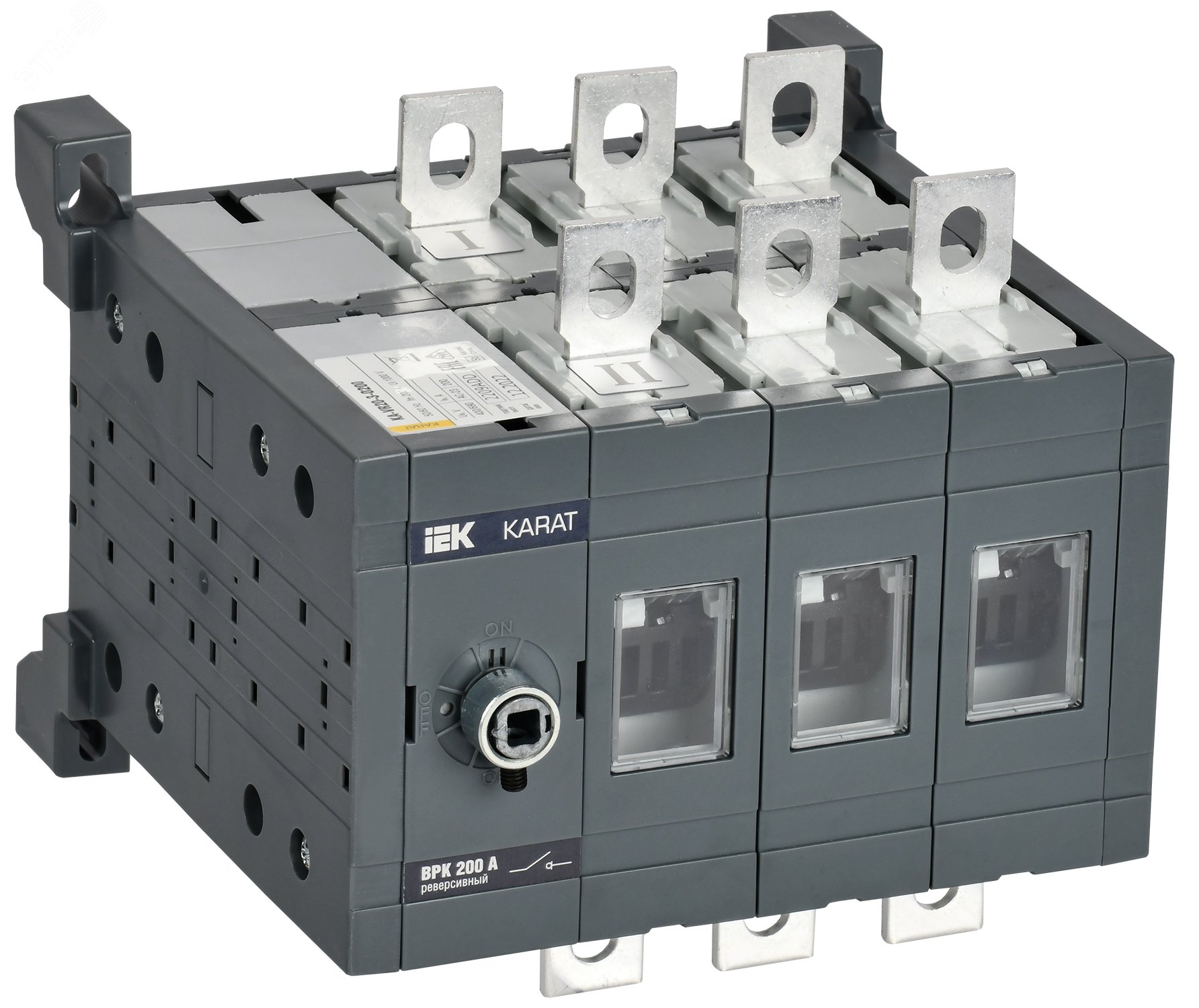 Изображение товара Выключатель-разъединитель ВРК реверсивный 3P 200А KARAT
