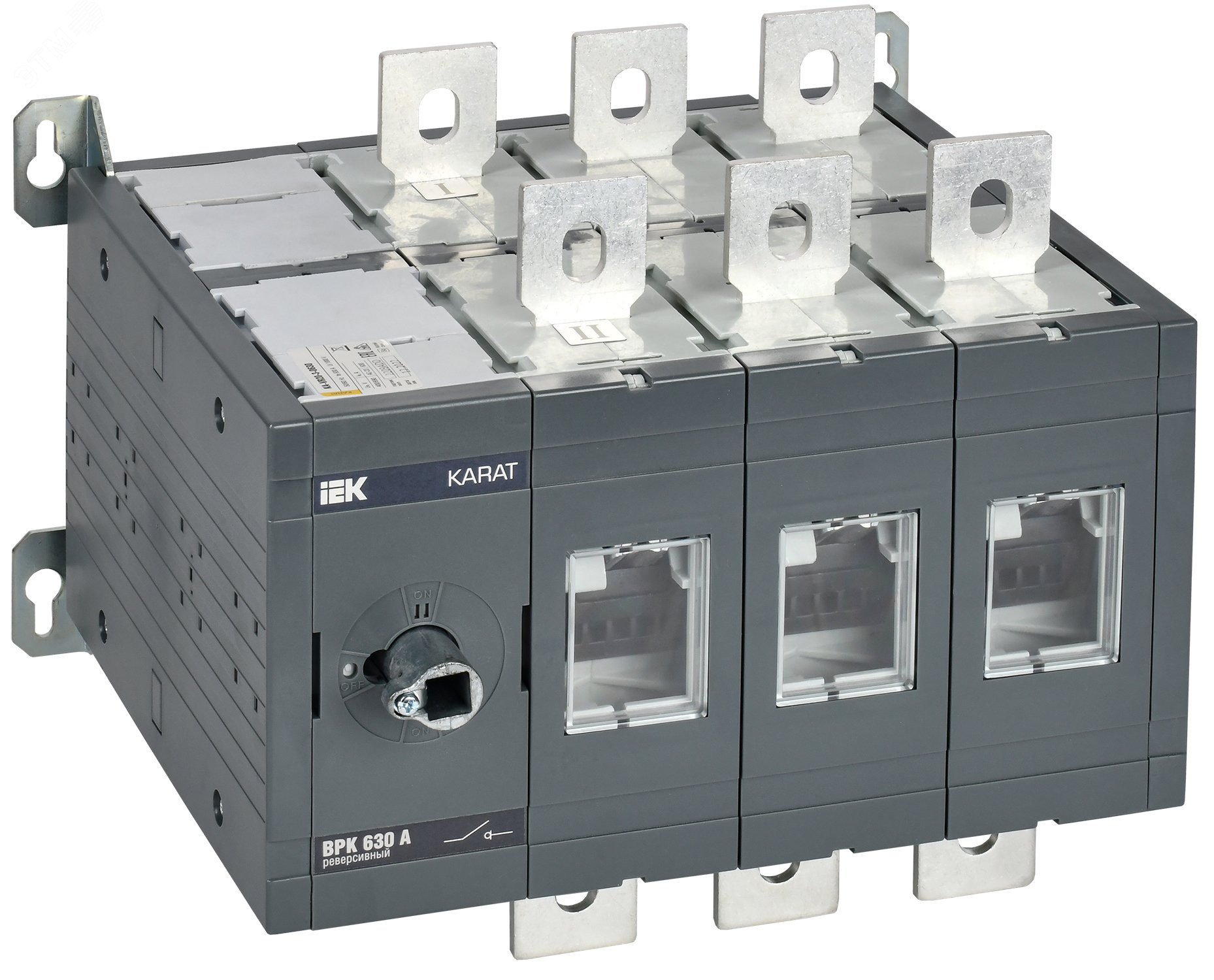Изображение товара Выключатель-разъединитель ВРК реверсивный 3P 80А IP00 KARAT IEK