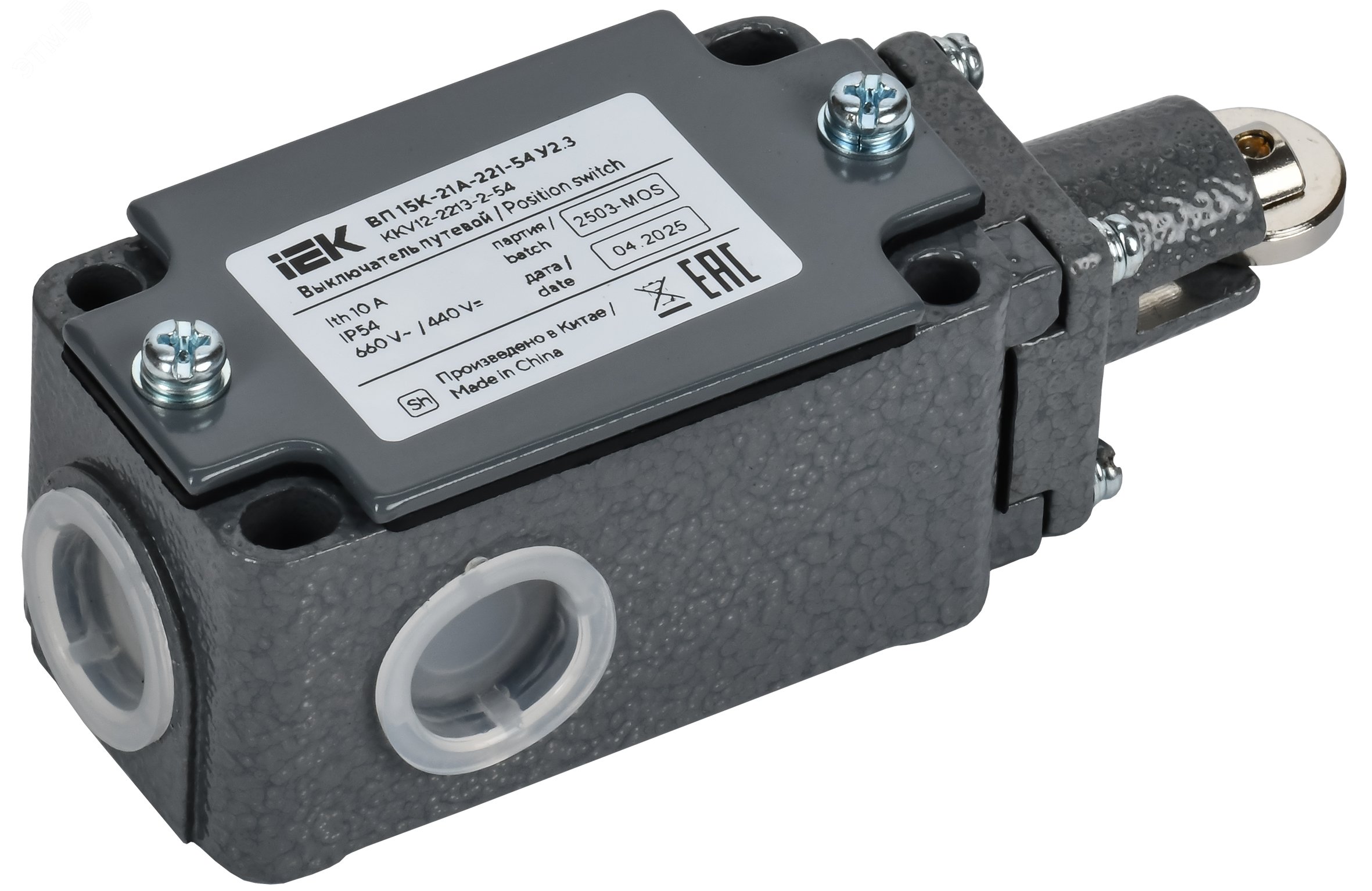 Изображение товара Выключатель путевой ВП 15К-21А-221-54 У2.3 с роликом