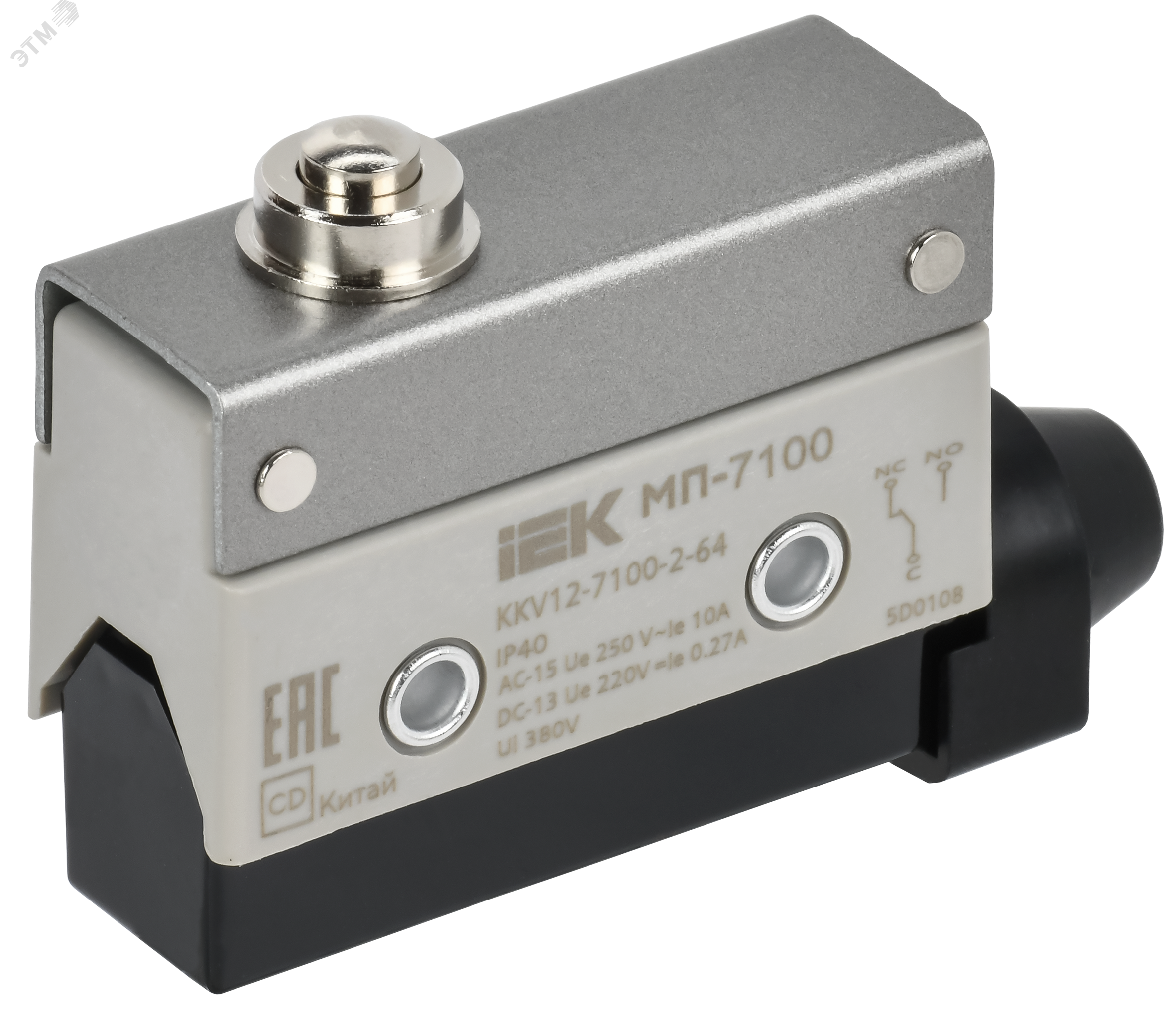 Изображение товара Микропереключатель концевой МП-7100 толкатель IP40 от IEK