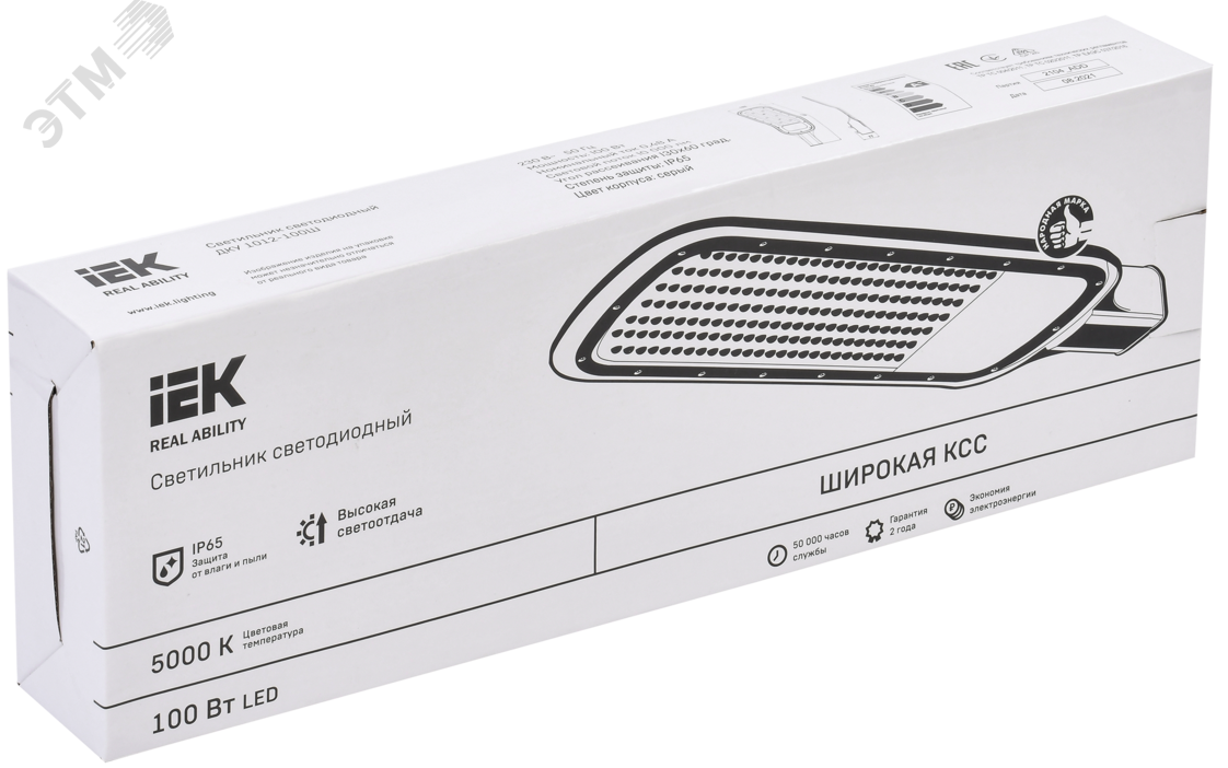 Светильник LED консольный уличный ДКУ 1012-100Ш 5000К IP65 серый ...