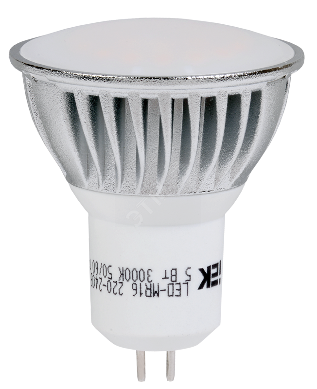 Лампа светодиодная MR16 софит 5 Вт 350 Лм 230 В 4000 К GU5.3 IEK-eco LLP-MR16-5-230-40-GU5 IEK