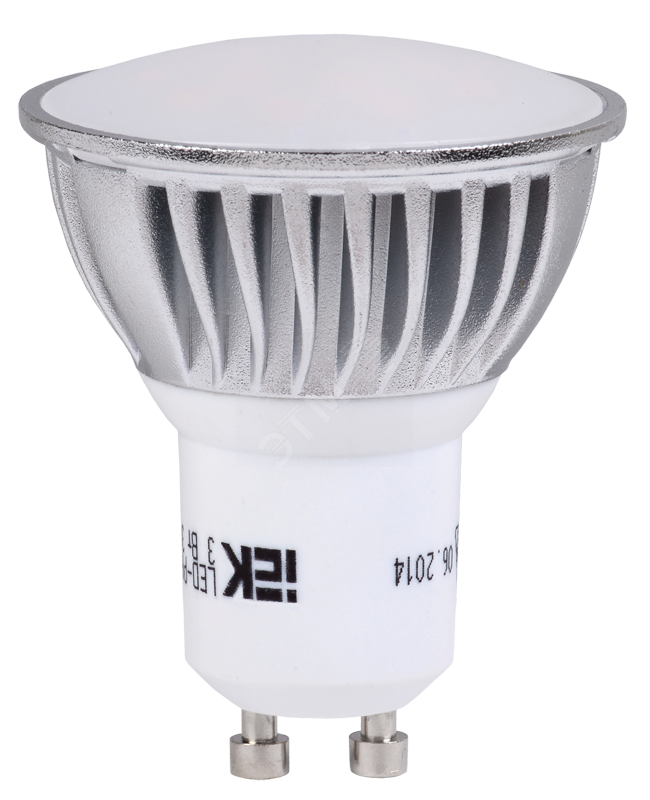 Лампа светодиодная LED 5вт 230в GU10 белый LLP-PAR16-5-230-40-GU10 IEK