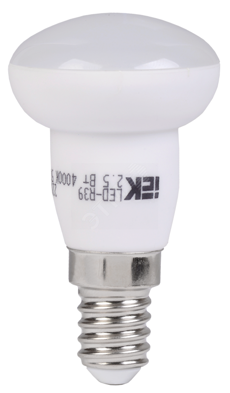 Лампа светодиодная LED зеркальная 2.5вт E14 R39 белый LLP-R39-3-230-40-E14 IEK