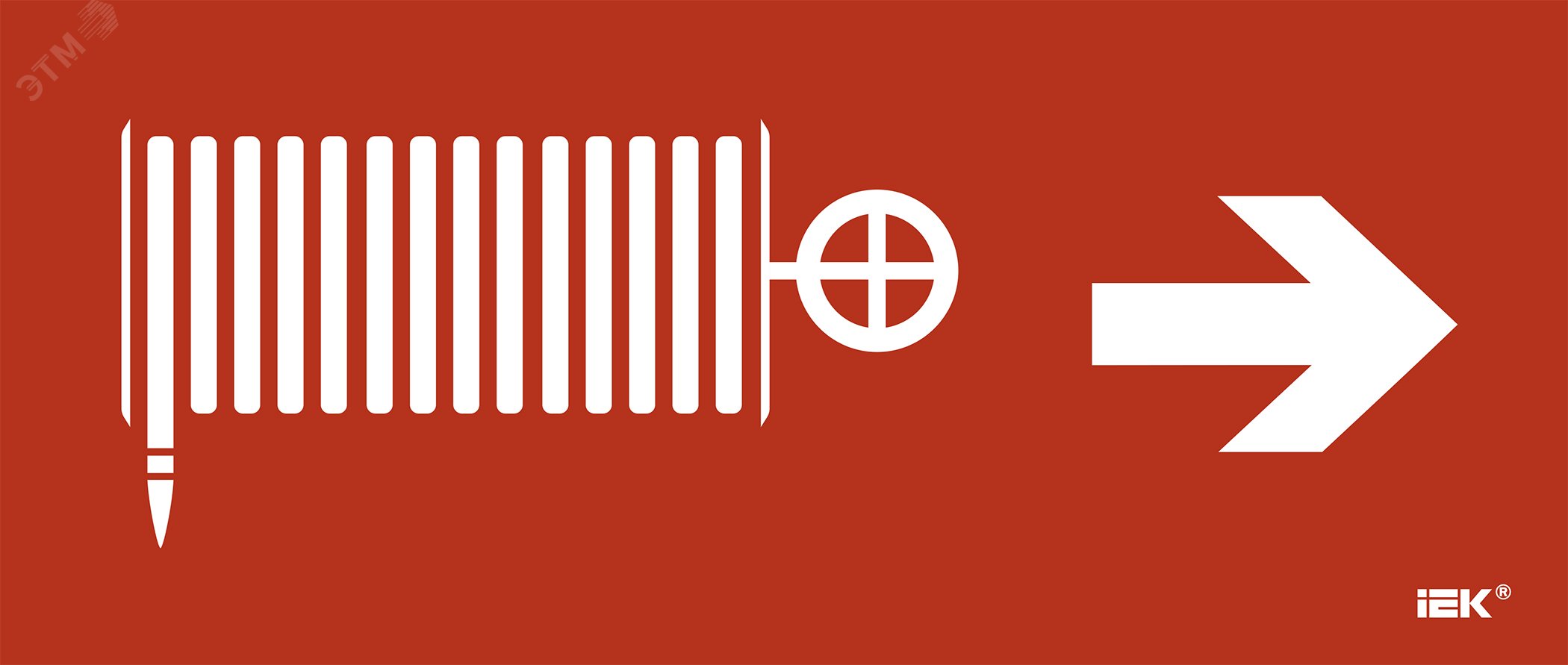 Изображение товара Этикетка самоклеющаяся 330х140 мм Пожарный кран направо IEK