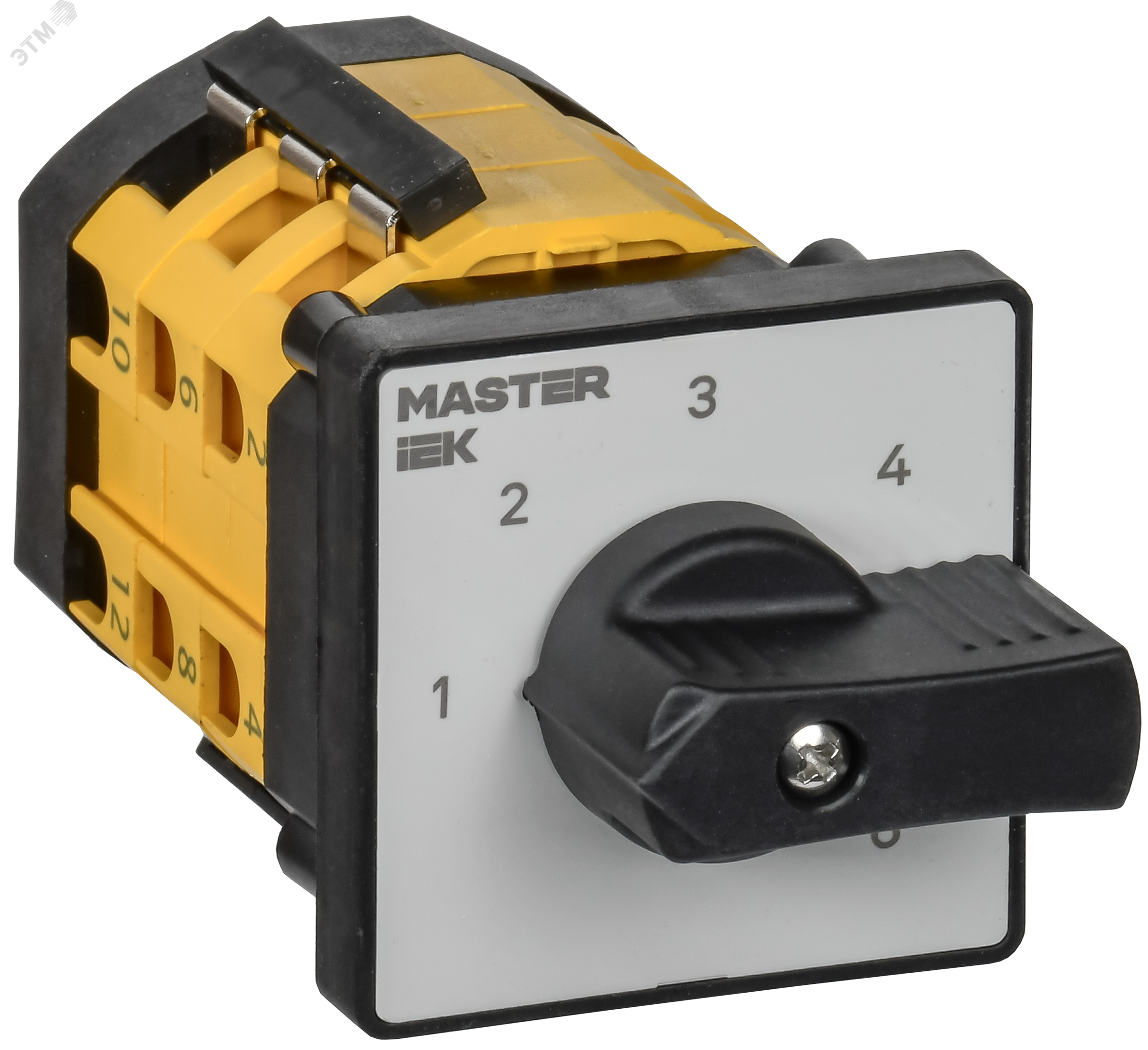 Изображение товара Кулачковый переключатель 10А схема 85 с поворотной рукояткой IEK Изображение товара Кулачковый переключатель 10А схема 85 с поворотной рукояткой IEK