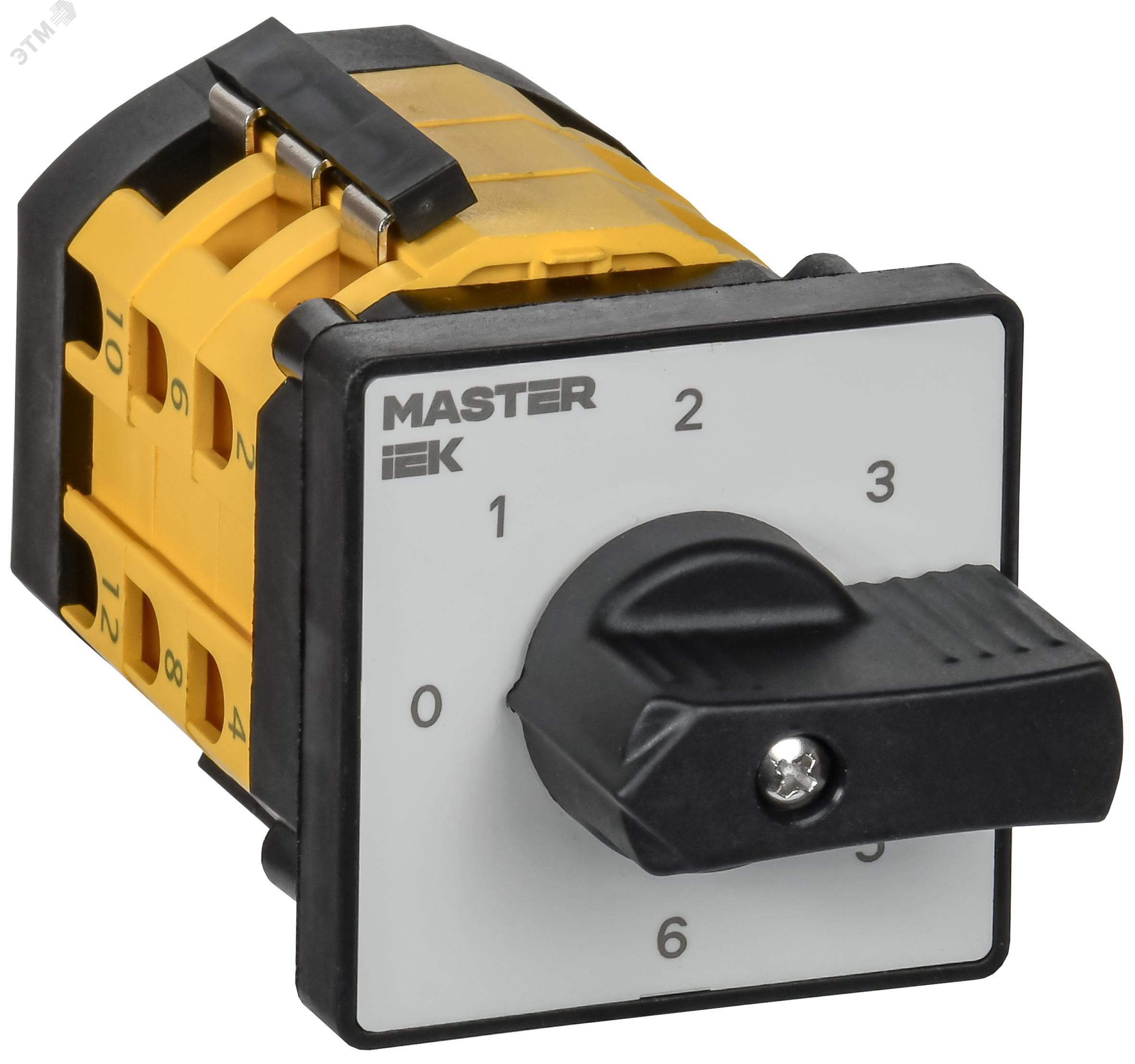 Изображение товара Переключатель кулачковый стандартная рукоятка 10А схема 111 от IEK