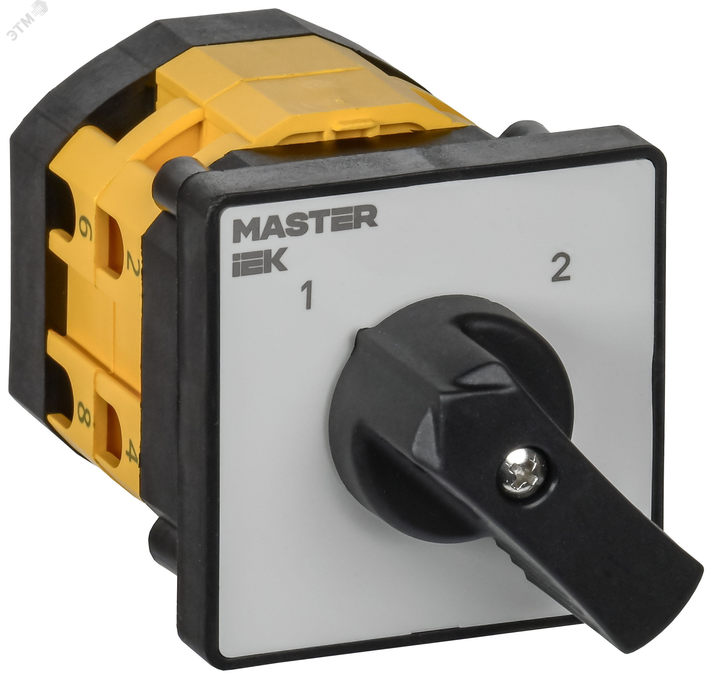 Изображение товара Переключатель кулачковый 10А с поворотной рукоятью схема 56 IEK