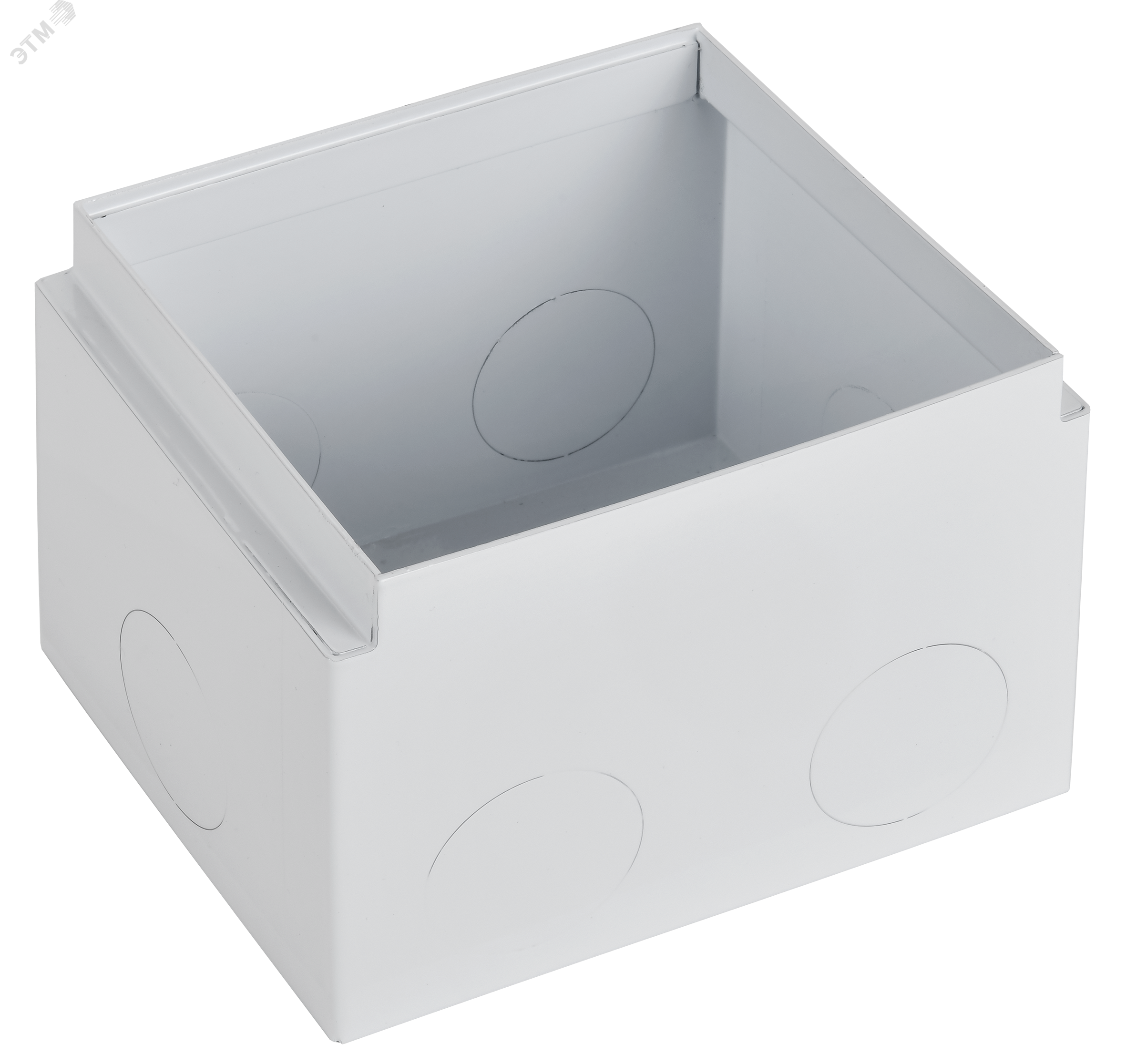 Изображение товара Коробка напольная металлическая IEK для лючка на 8 модулей 108 мм