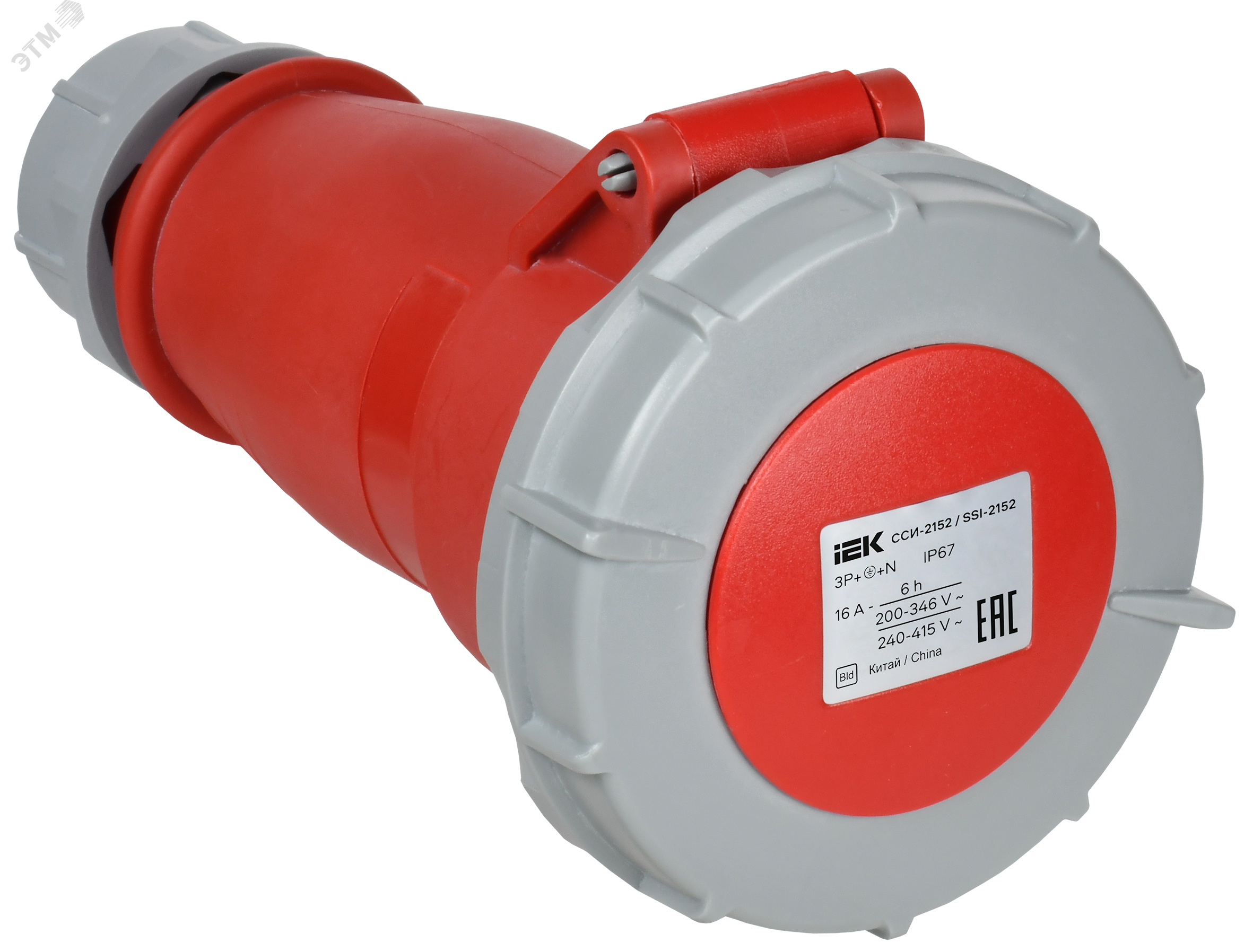 Изображение товара Розетка переносная силовая ССИ-2152 16А 380В IP67 IEK
