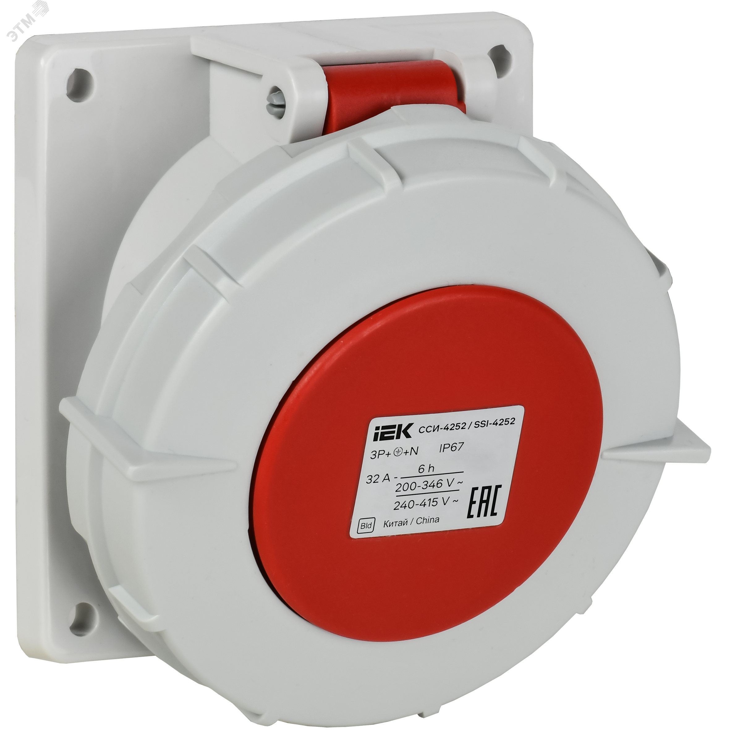 Изображение товара Розетка встраиваемая ССИ-4252 32А 380В IP67 IEK