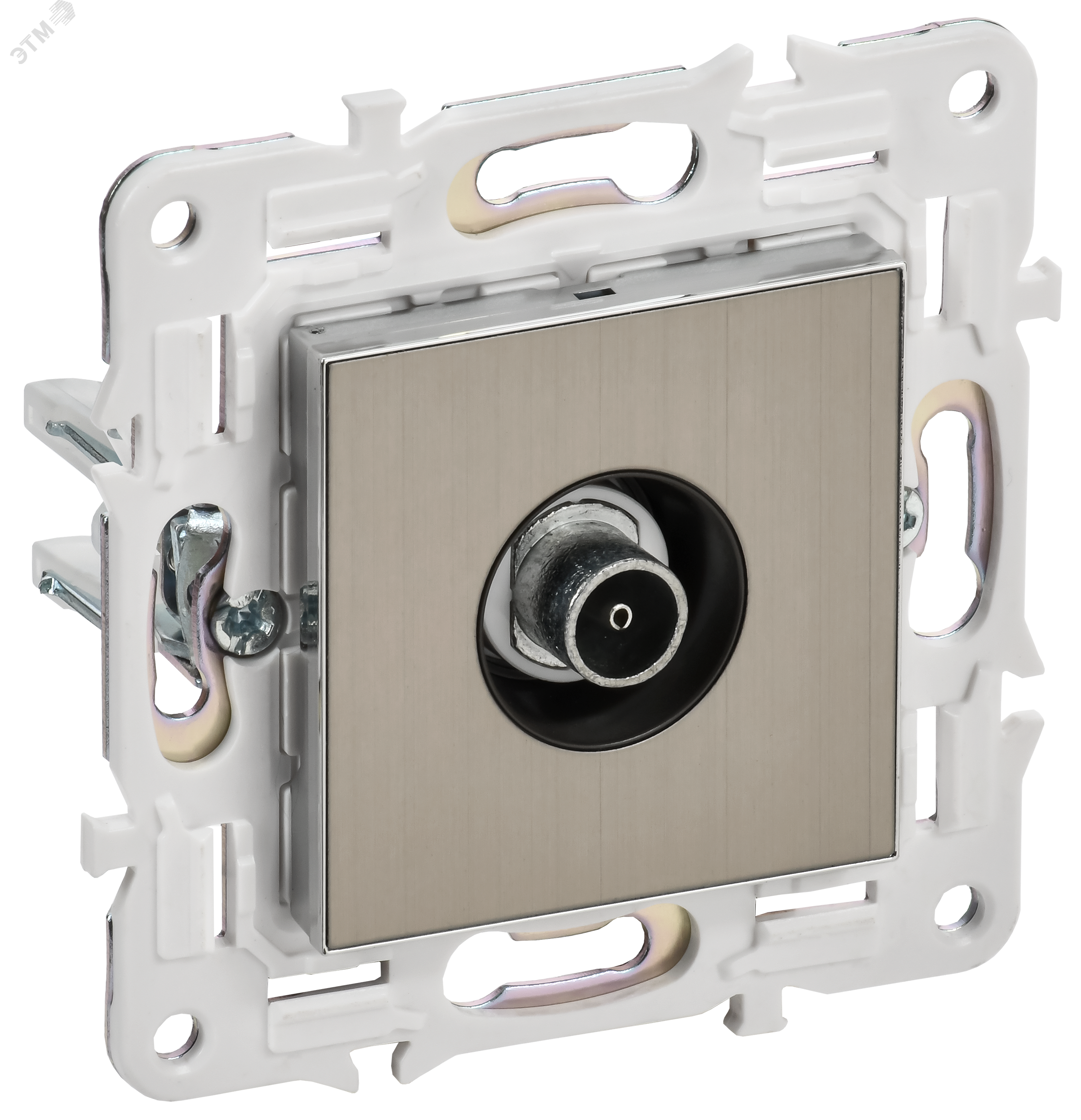 Изображение товара Розетка TV SKANDY серия SKANDY IP20 серый для монтажа скрытым и на шурупах