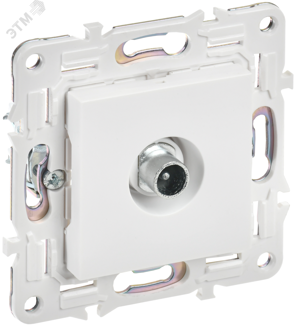 Изображение товара Розетка TV SKANDY SK-A17W арктический белый IEK - монтаж, качество сигнала