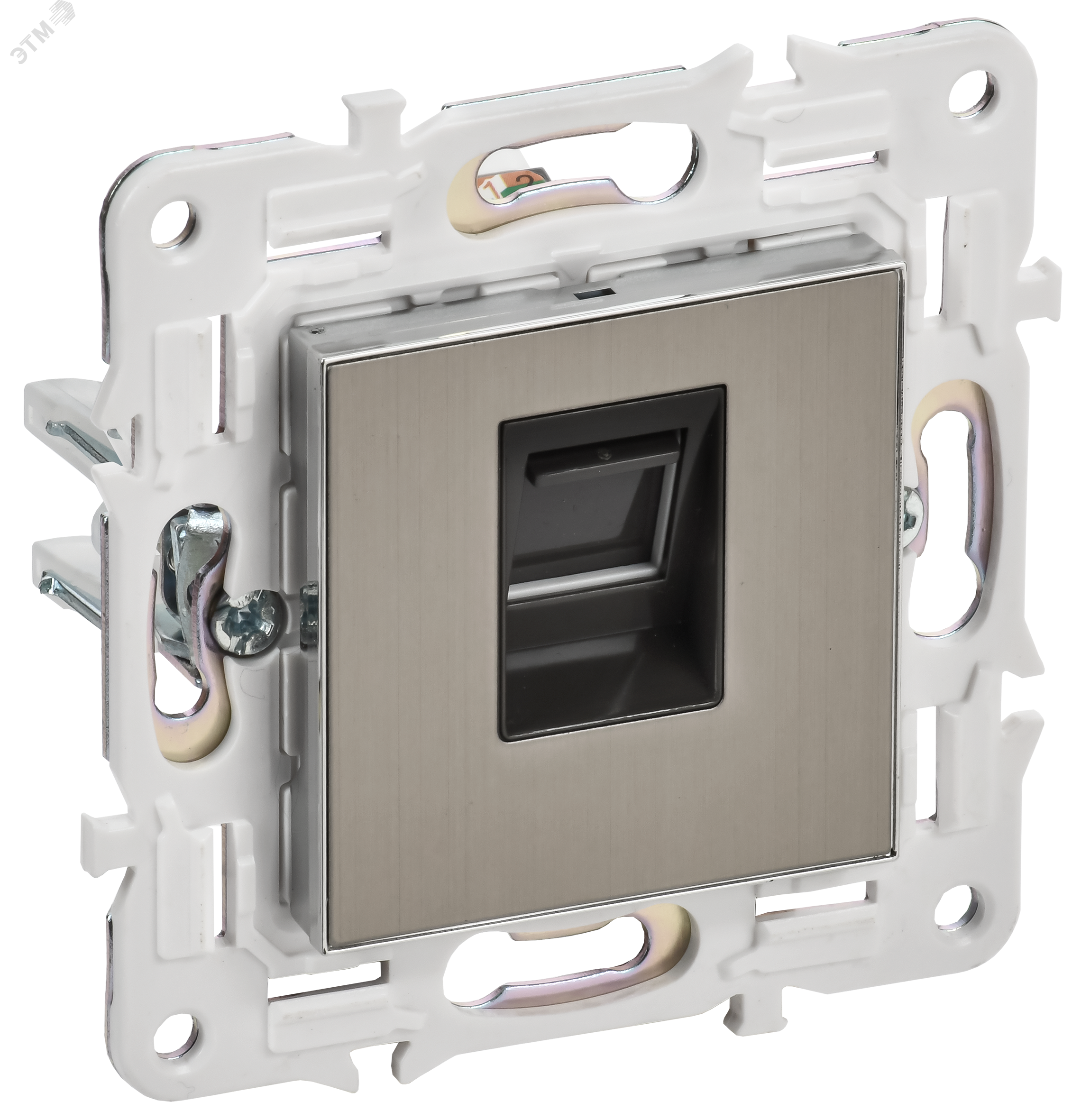 Изображение товара Компьютерная розетка SKANDY RJ45 кат.6 никель IEK