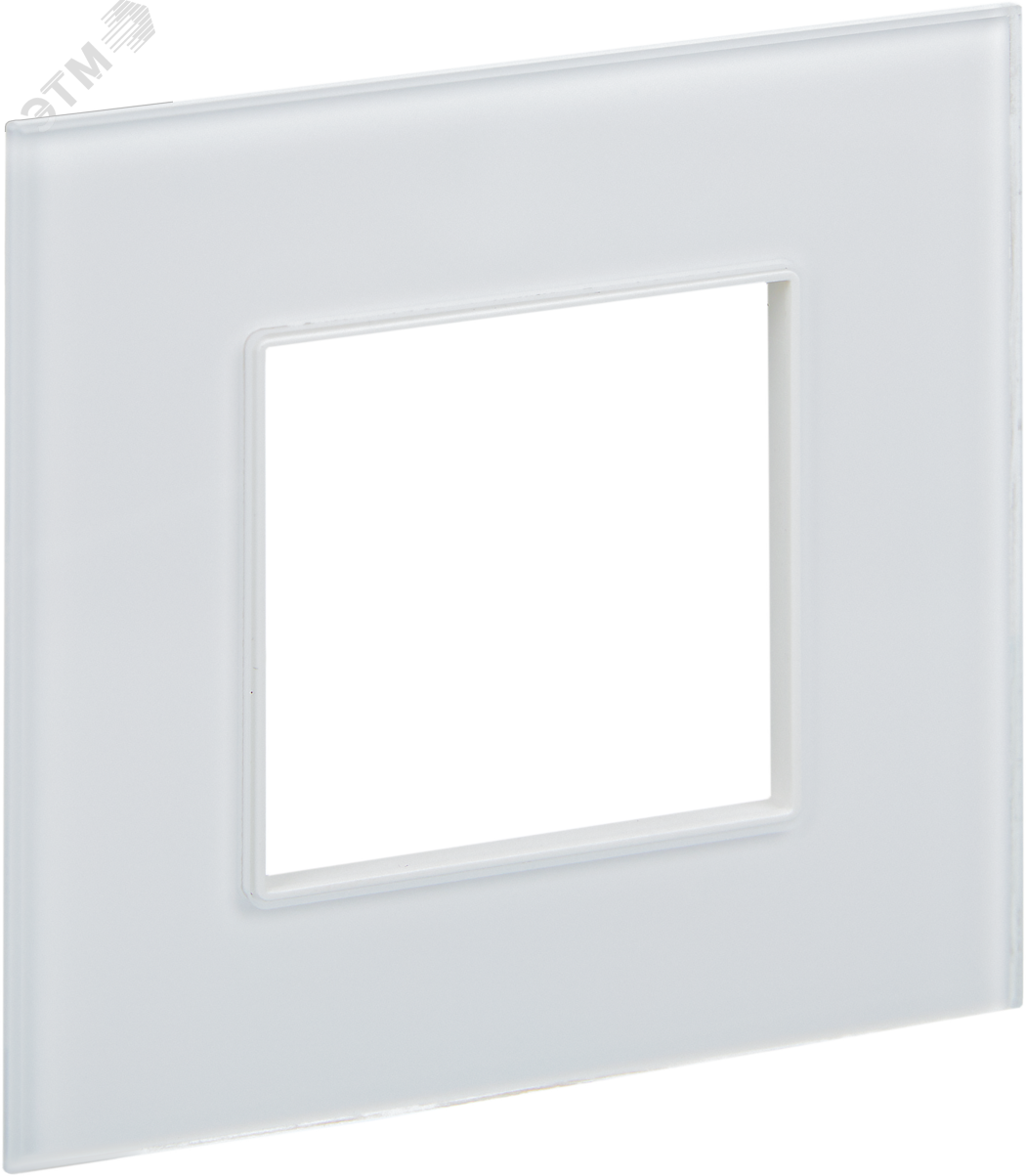 Изображение товара Рамка 1-местная SKANDY из закаленного стекла белая модель SK-F21W