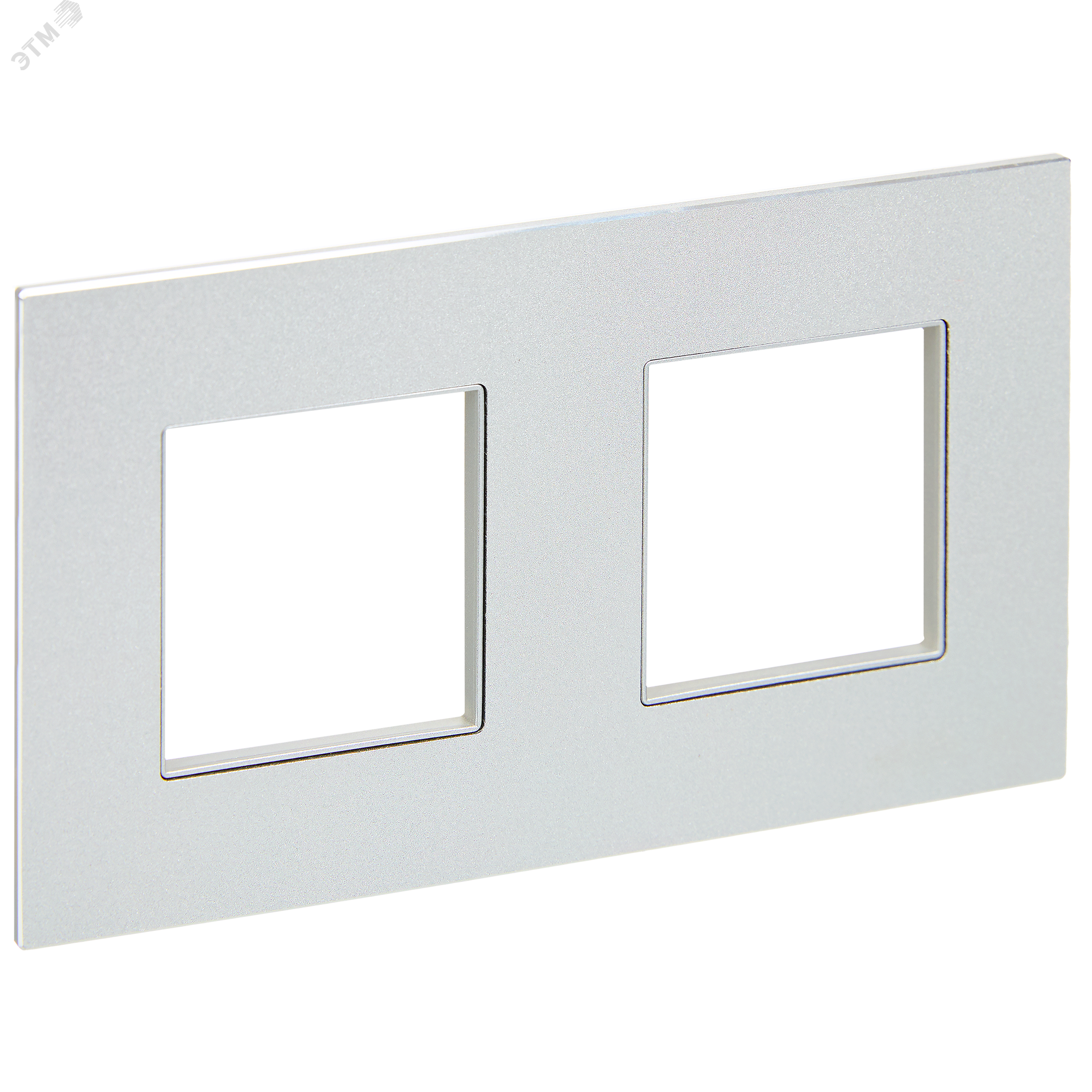 Изображение товара SKANDY Рамка 2-местная SK-F32S металл серебряный IEK (шт)