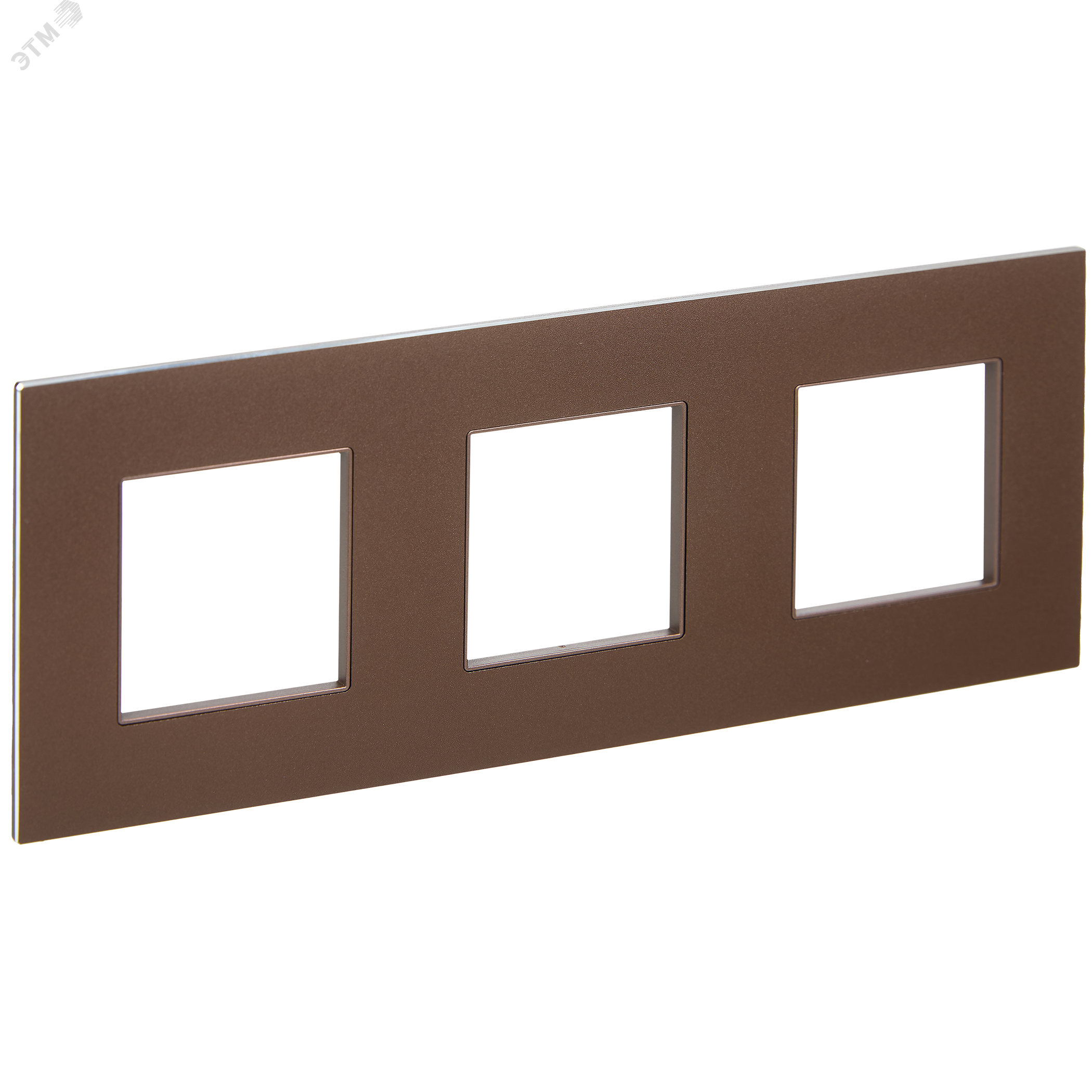 Изображение товара SKANDY Рамка 3-местная SK-F33Br металл шоколад IEK (шт)