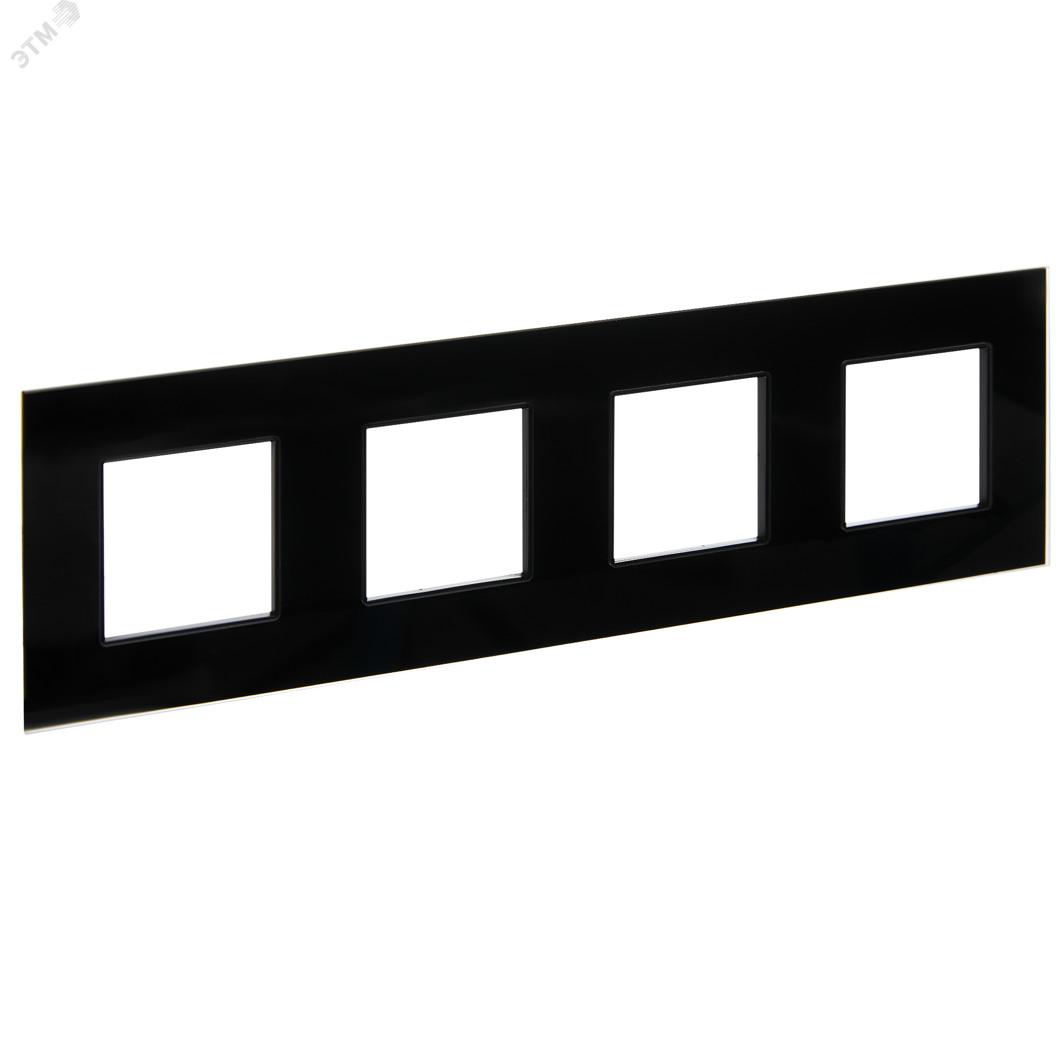 Изображение товара SKANDY Рамка 4-местная SK-F24Bl стекло черный IEK (шт)