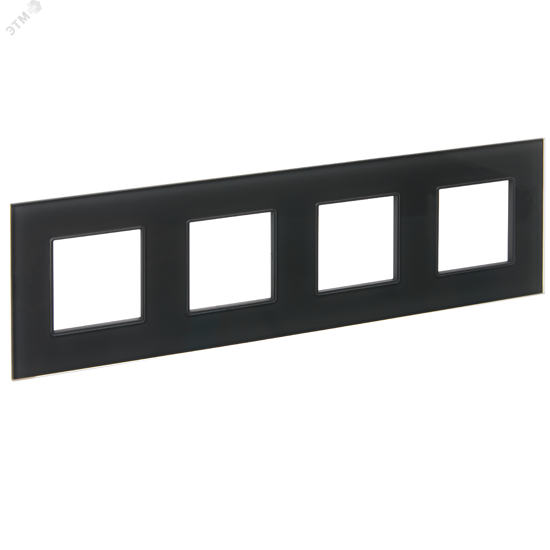Изображение товара Рамка 4-местная SKANDY из закаленного стекла графит IEK