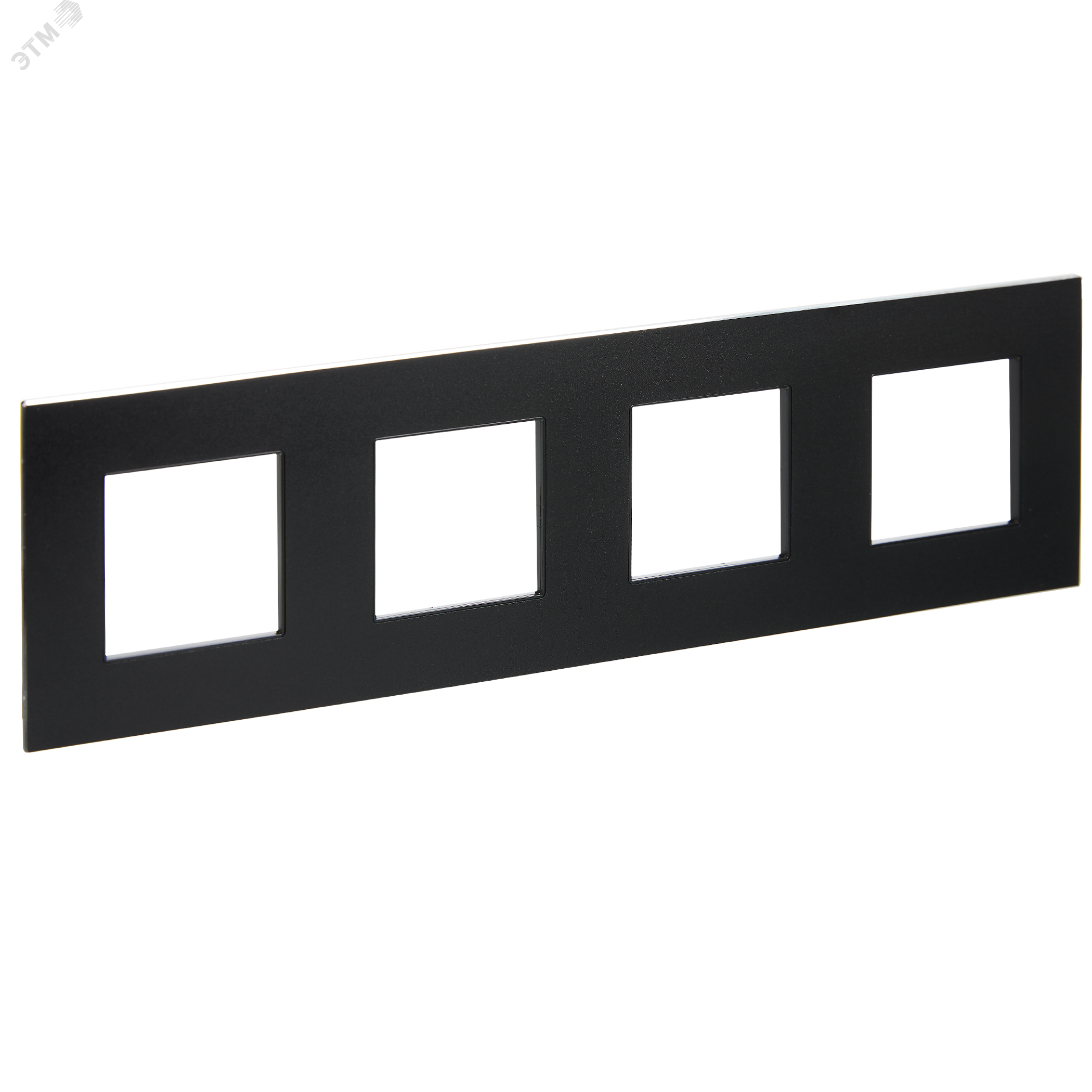 Изображение товара SKANDY Рамка 4-местная SK-F34Bl металл черный IEK (шт)