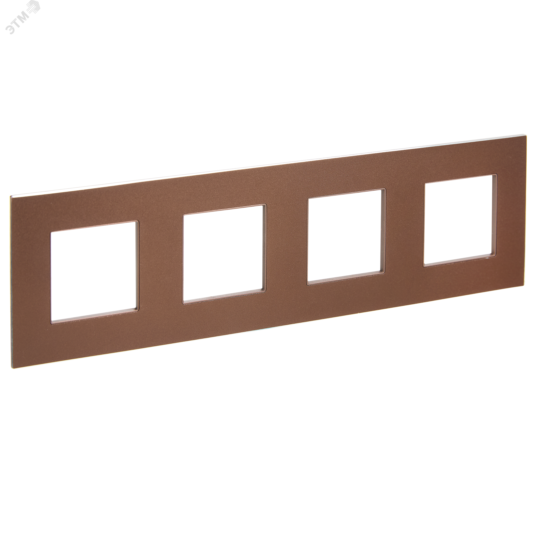 Изображение товара SKANDY Рамка 4-местная SK-F34Br металл шоколад IEK (шт)