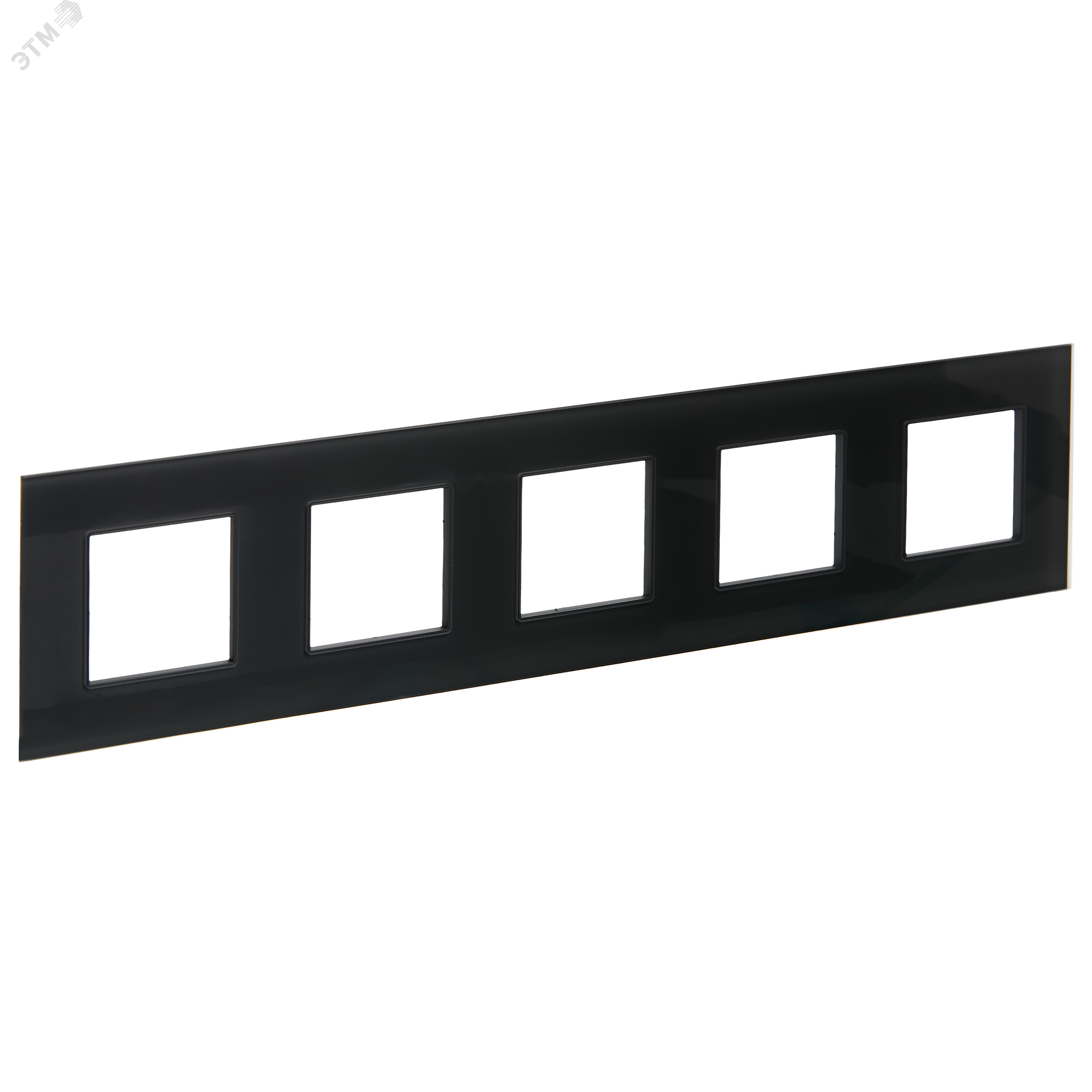 Изображение товара Декоративная рамка из закаленного стекла SKANDY 5 постов графит IEK