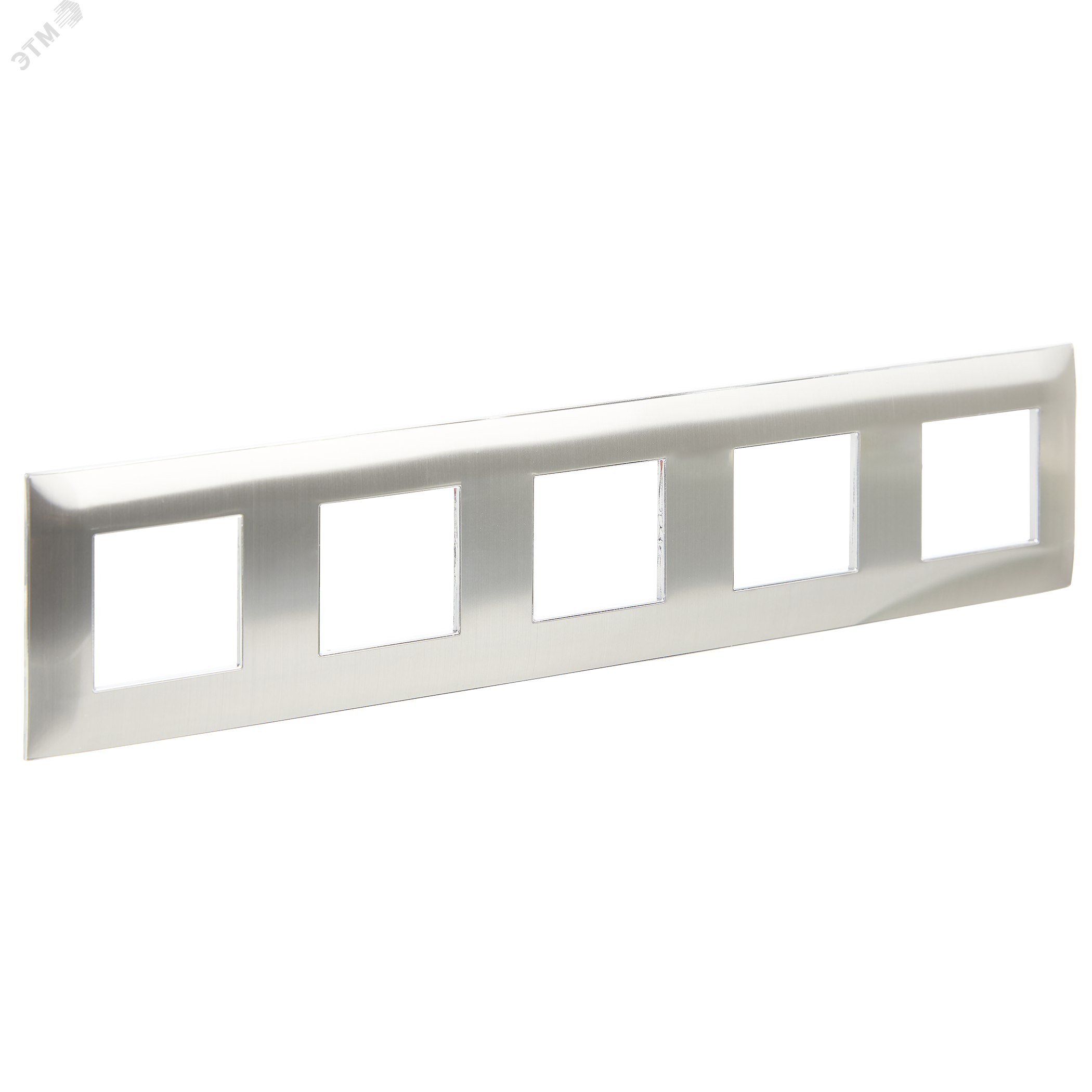 Изображение товара Рамка 5-местная SKANDY из металла никель глянцевая ИЕК