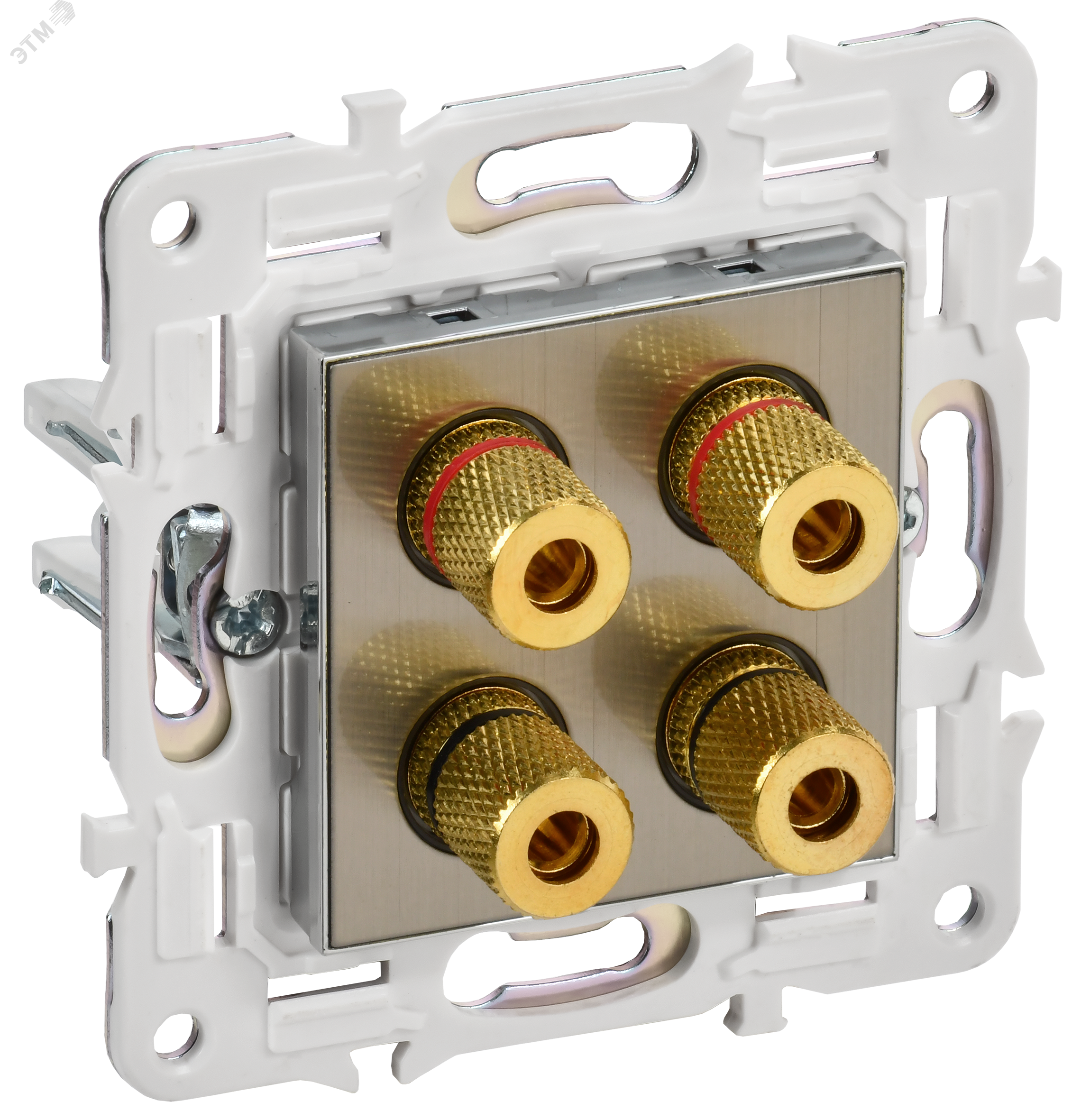 Изображение товара SKANDY Аудиорозетка 4-местная SK-A01N никель IEK (шт)