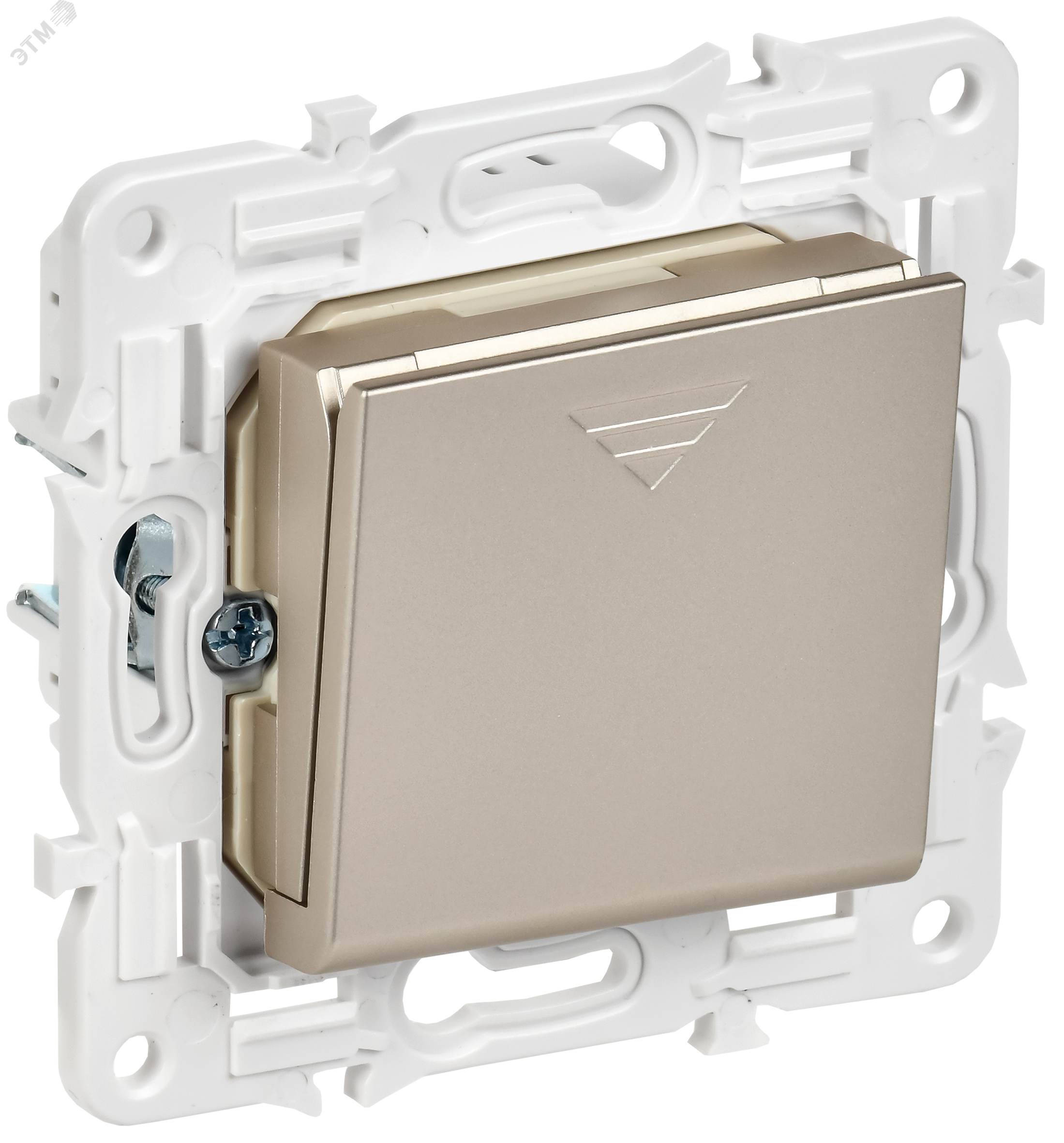 Изображение товара Выключатель карточный SKANDY 30А IP20 шампань IEK для гостиниц офисов или медучреждений