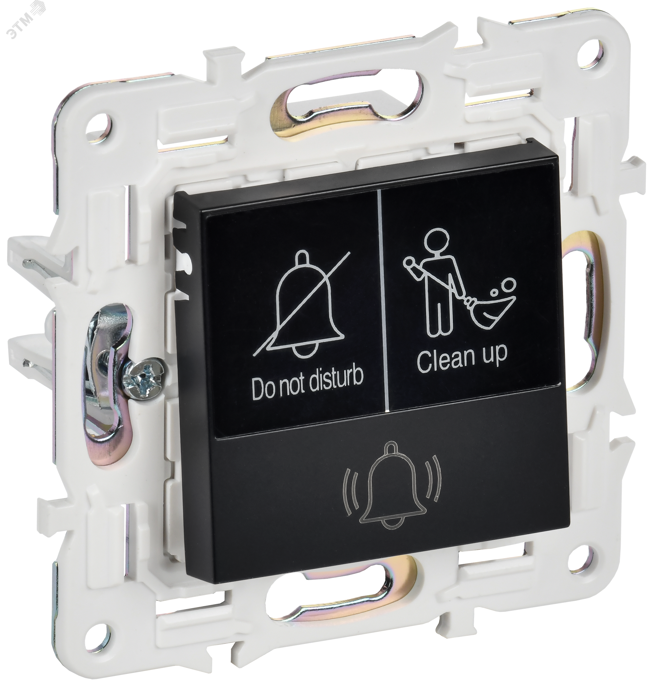 Изображение товара SKANDY Кнопка звонка с индикацией для отелей 10А SK-V17Bl черный IEK