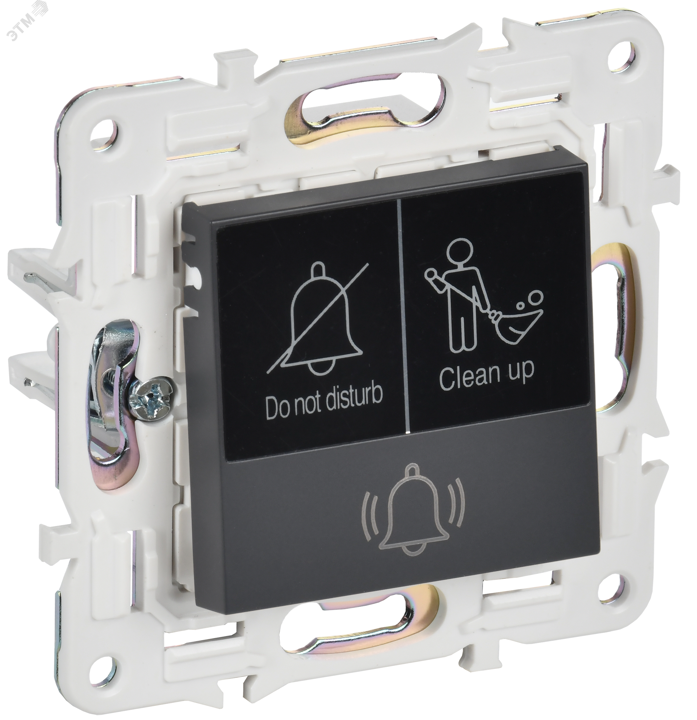 Изображение товара SKANDY Кнопка звонка с индикацией для отелей 10А SK-V17T титан IEK (шт)