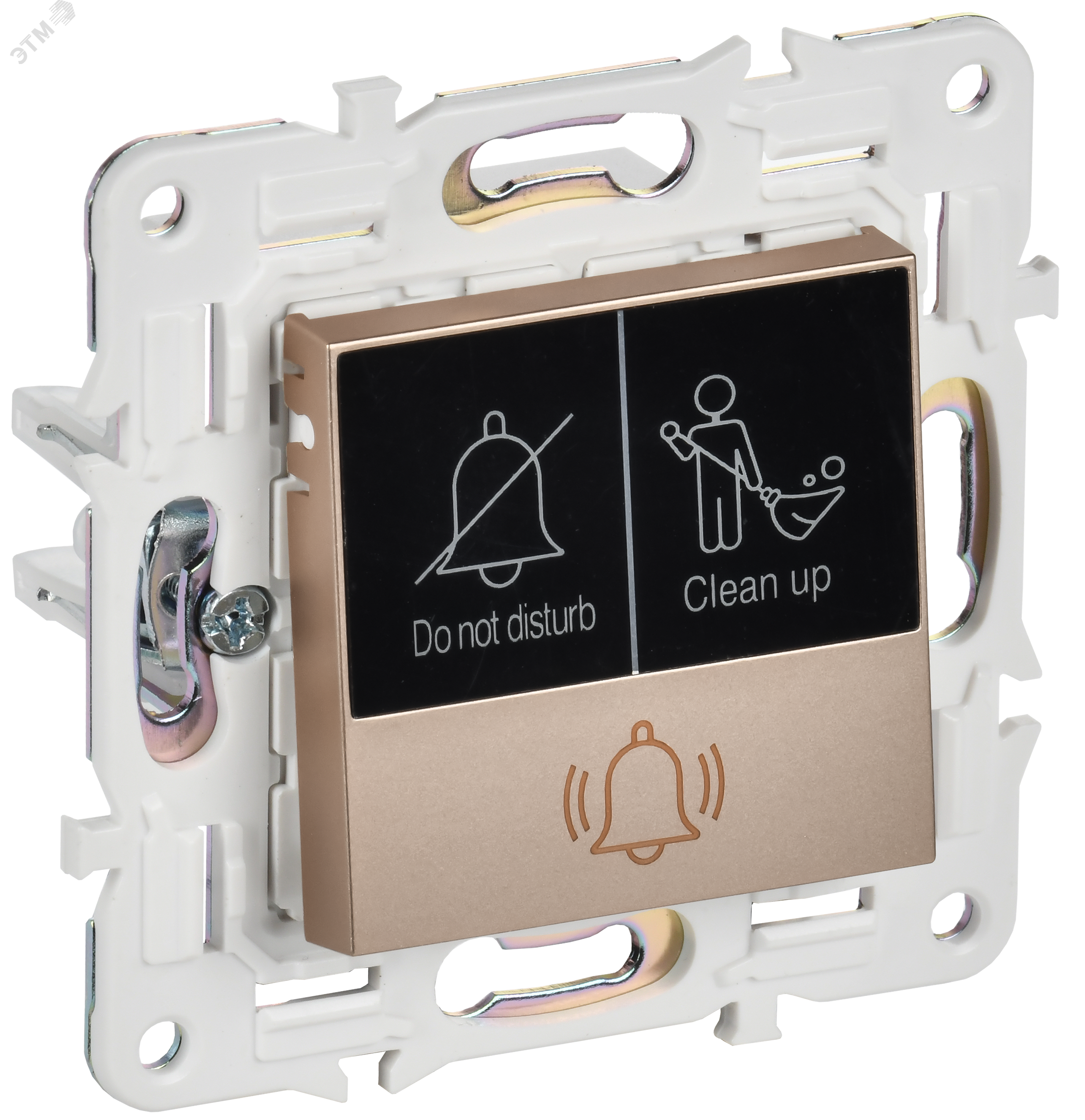 Изображение товара Кнопка звонка с индикацией для отелей серия SKANDY IEK модель SK-V17Sa песочный