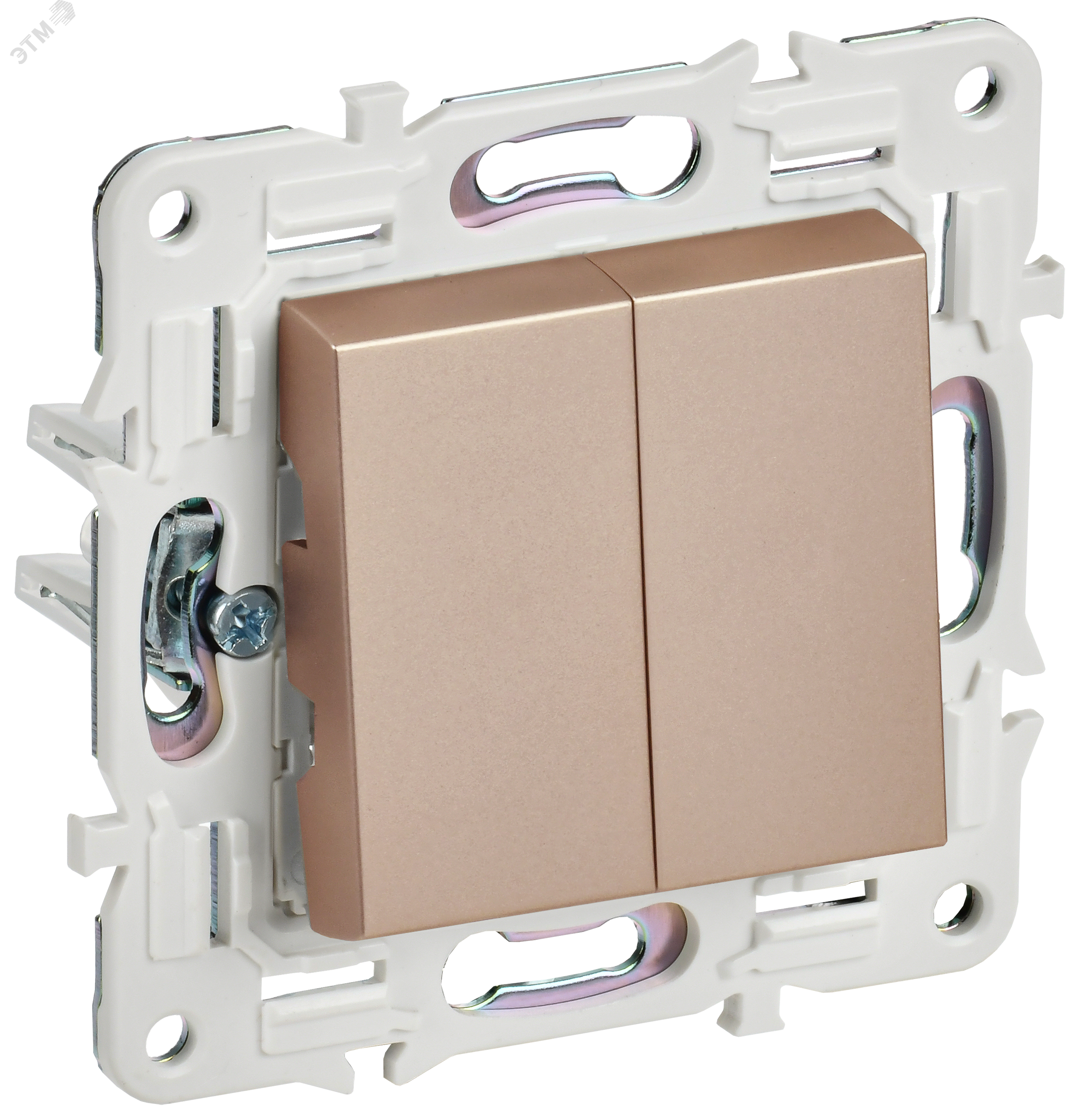 Изображение товара Выключатель 2-клавишный перекрестный серии SKANDY IEK 230В IP20