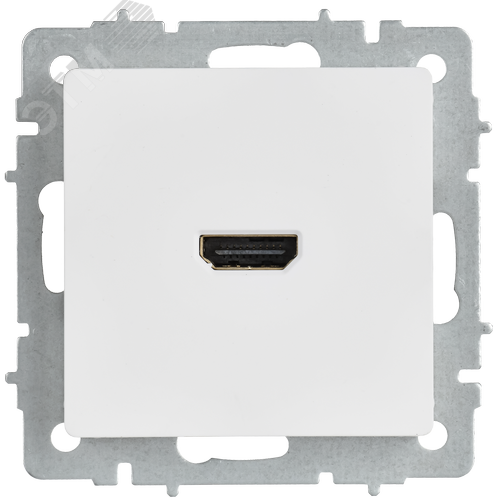 BRITE Розетка HDMI РHDMI-0-БрАБ арктический белый IEK - фото 2