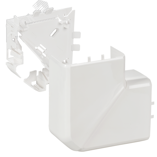 Изображение товара DLP Угол плоский 90град для кабель-канала 105х50мм белый (шт)