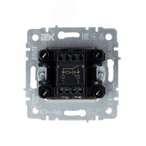 BRITE Выключатель одноклавишный с индикацией 10А ВС10-1-1-БрКр бежевый - фото 5