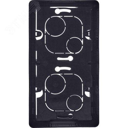 Коробка для накладного монтажа 2-местная антрацит INSPIRIA - фото 2