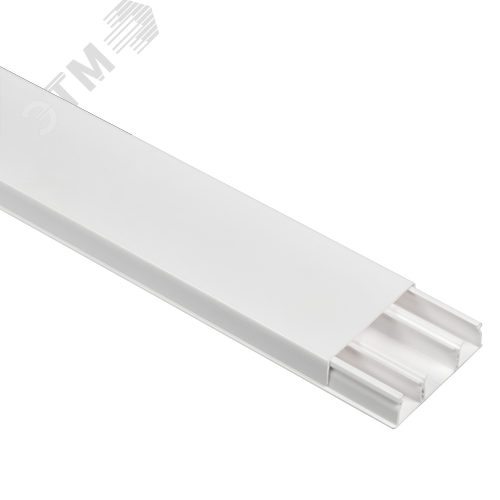 Изображение товара DLPlus Кабель-канал плинтусный 60х16мм трехсекционный белый (м)