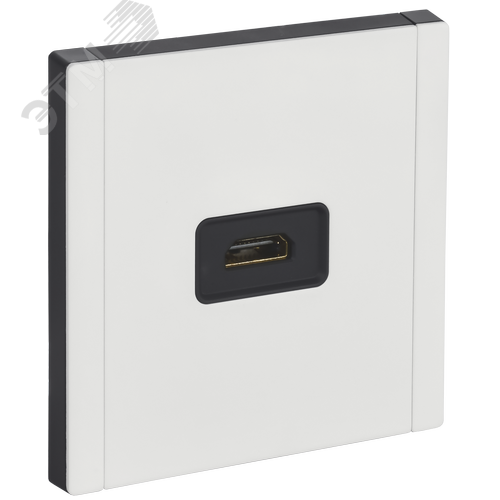 Изображение товара FORTE&PIANO Розетка HDMI FP240M металл белый IEK (шт)