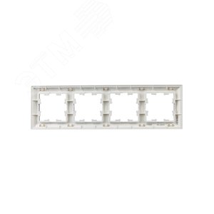 BRITE Рамка 4 поста РУ-4-Бр алюминий/алюминий IEK - фото 3