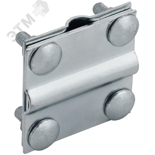 Изображение товара Зажим крестообразный с разделителем полоса/пруток-полоса/пруток 40/12 мм оцинкованная сталь HDZ (шт)