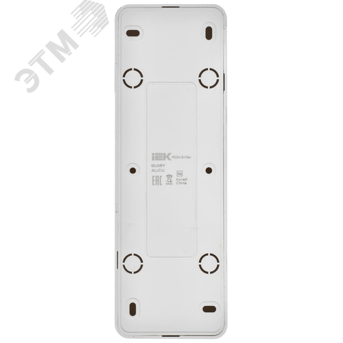 GLORY Розетка 4-местная для открытой установки с заземлением без защитных шторок 16А РС24-3-ХБм белый матовый IEK - фото 2