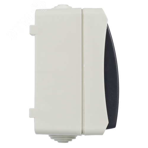 Выключатель 1-клавишный проходной с индикацией дляоткрытой установки 10А IP54 ВС20-1-1-ФСр серый IEKFORS - фото 2