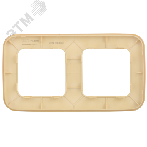 FLITE ARTISTIC Рамка 2-местная РУ-2-А-ФлН навахо IEK - фото 3