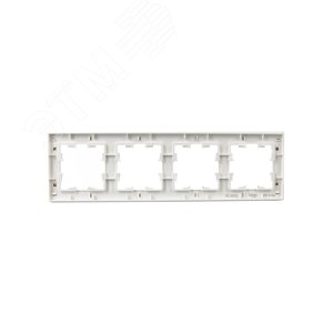 BRITE Рамка 4 поста РУ-4-Бр белый рифленый IEK - фото 3