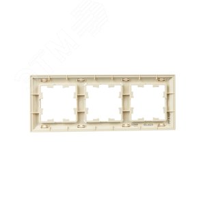 BRITE Рамка 3 поста РУ-3-Бр бежевый/жемчуг IEK - фото 3